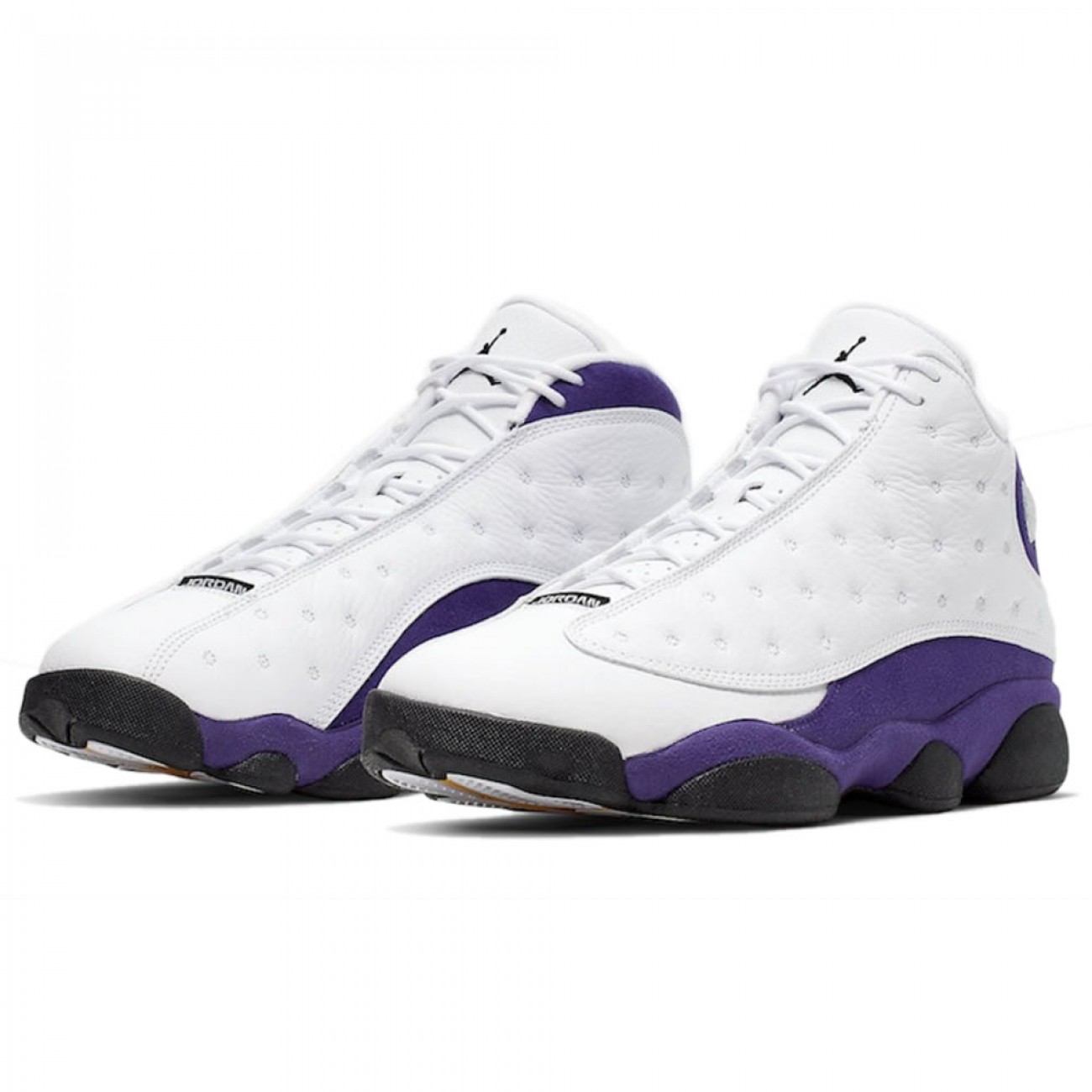 Air Jordan 13 Lakers White Black Court Purple University Gold 414571-105