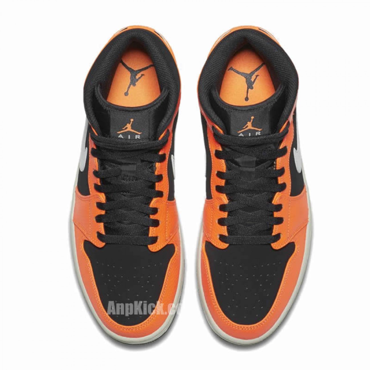 Shattered Backboard Air Jordan 1 Mid Black Orange Peel 554724-062