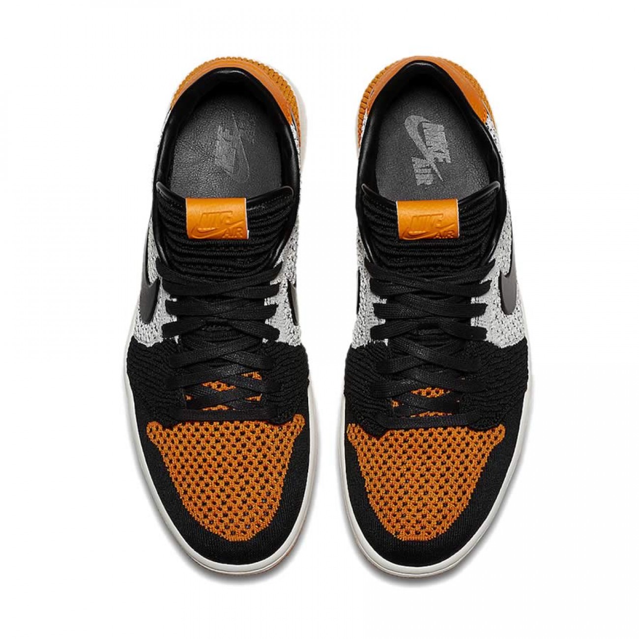 Air Jordan 1 Low Flyknit Shattered Backboard Black/White/Orange AH4506-100