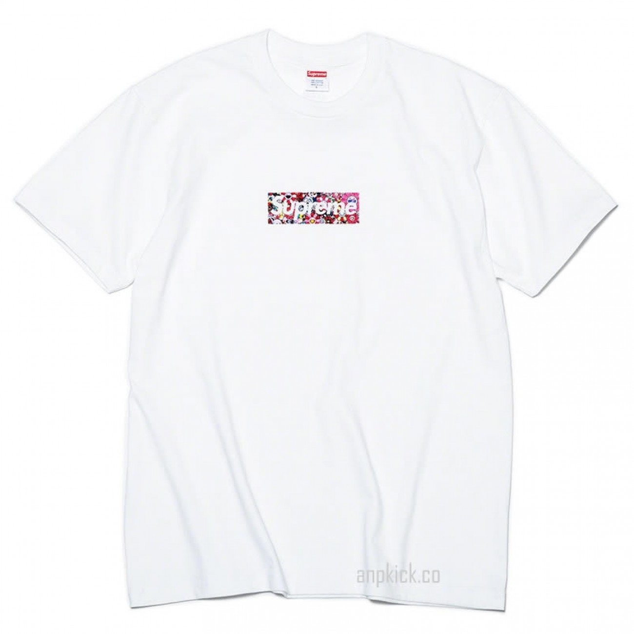Supreme x COVID-19 Relief Box Logo Tee T-Shirt Takashi Murakami KaiKai KiKi Flower Skulls