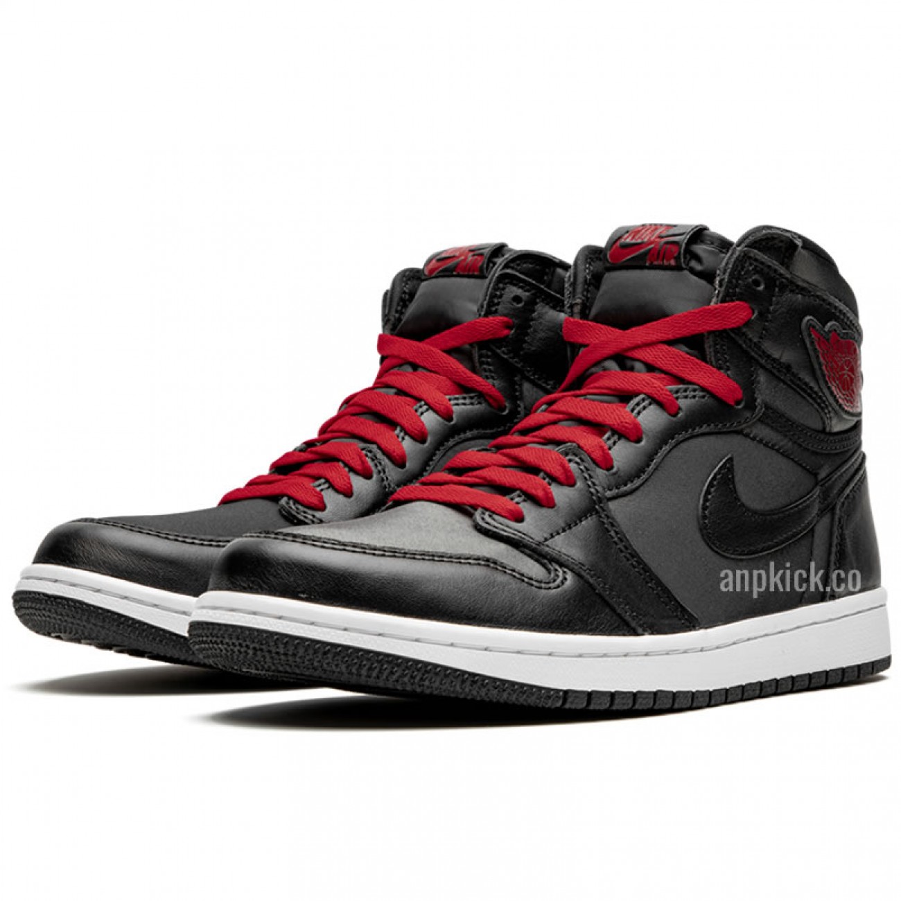 Air Jordan 1 Retro High OG Black Satin/Gym Red 555088-060 New Release