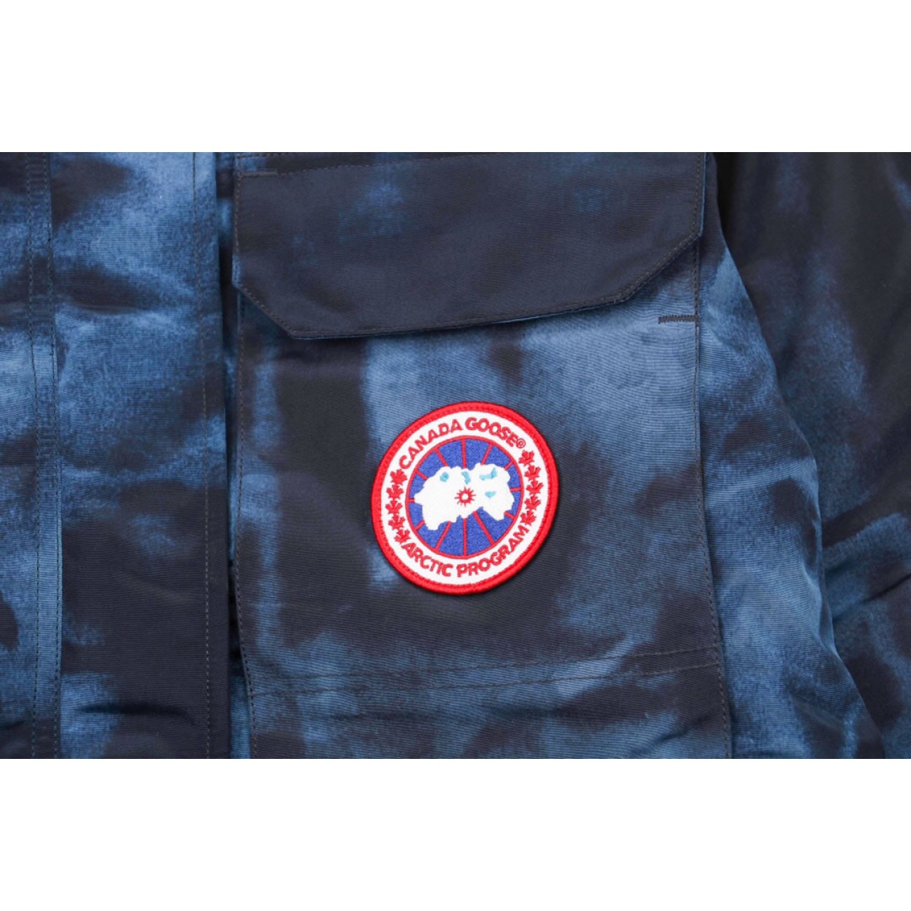 09 ' Canada Goose '19FW Expedition 4660LA Down Jacket Coat Camouflage Blue