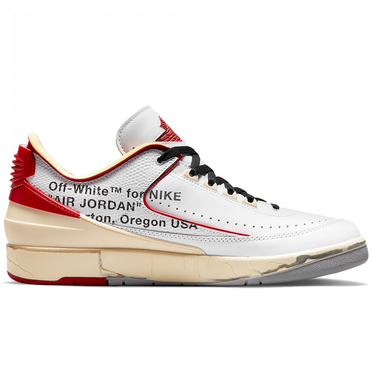 Off-White x Air Jordan 2 Low White/Red & Black/Blue