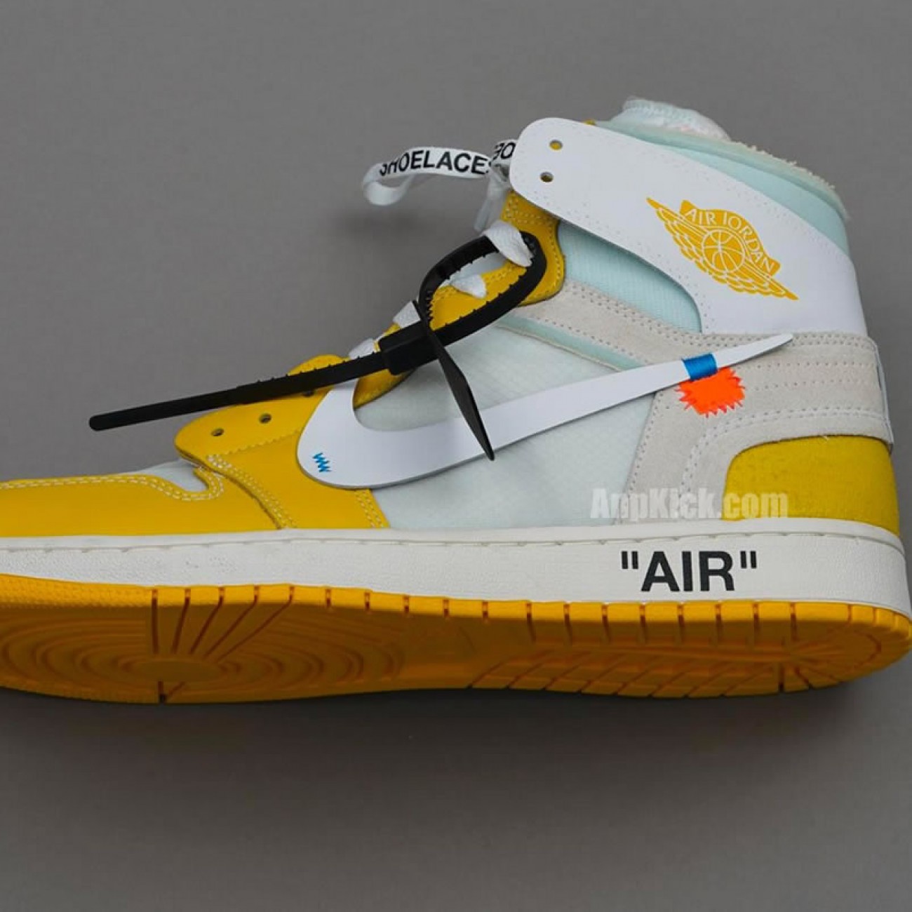 Off-White x Air Jordan 1 Yellow Chicago New Release For Sale