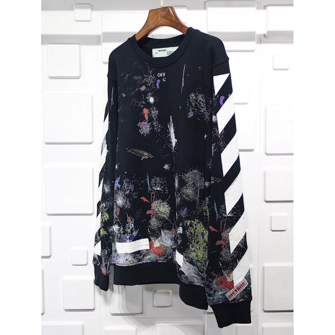 off-white OW 17ss Starry Series Round Collar Sweater