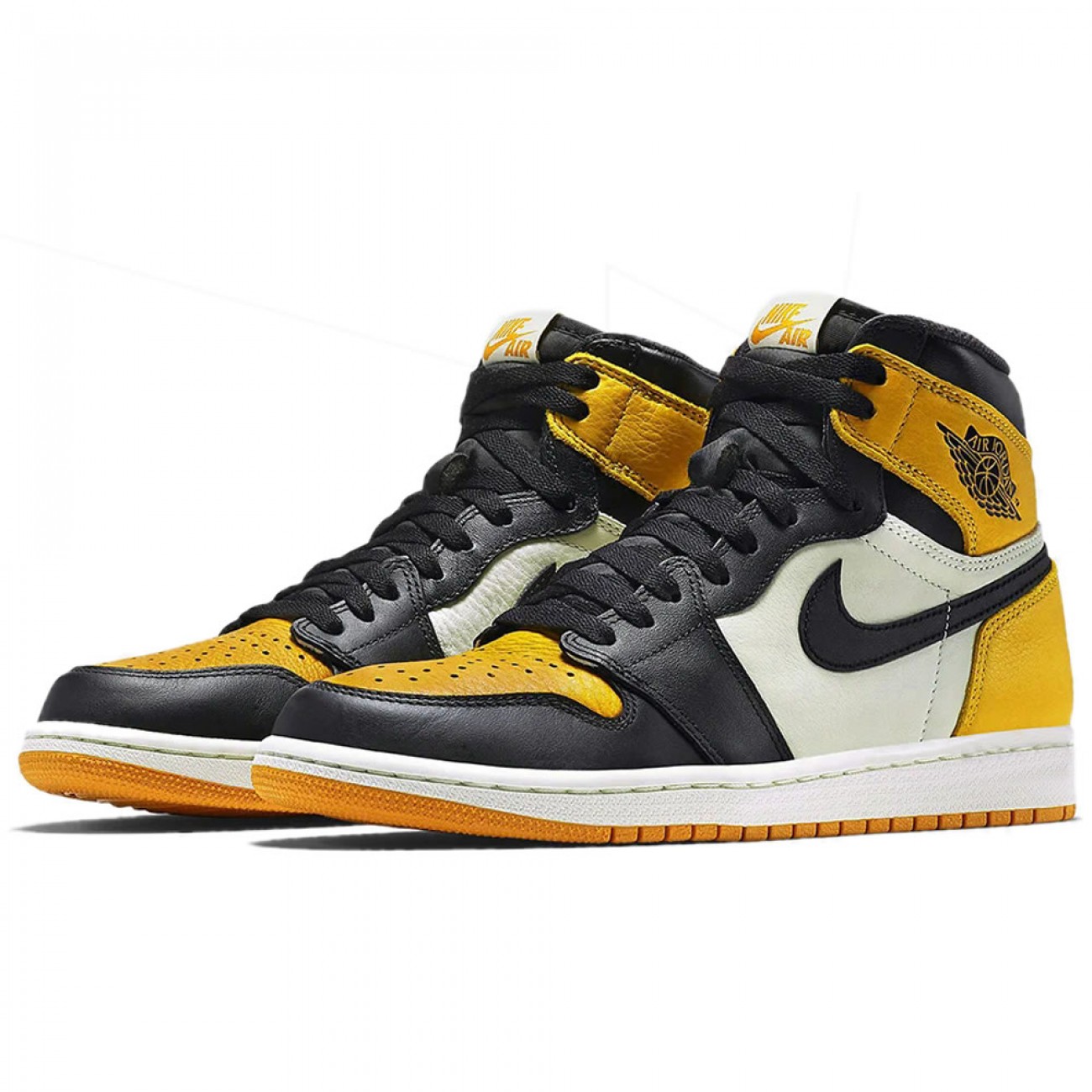 Air Jordan 1 Retro High OG Yellow Toe 555088-711 TAXI