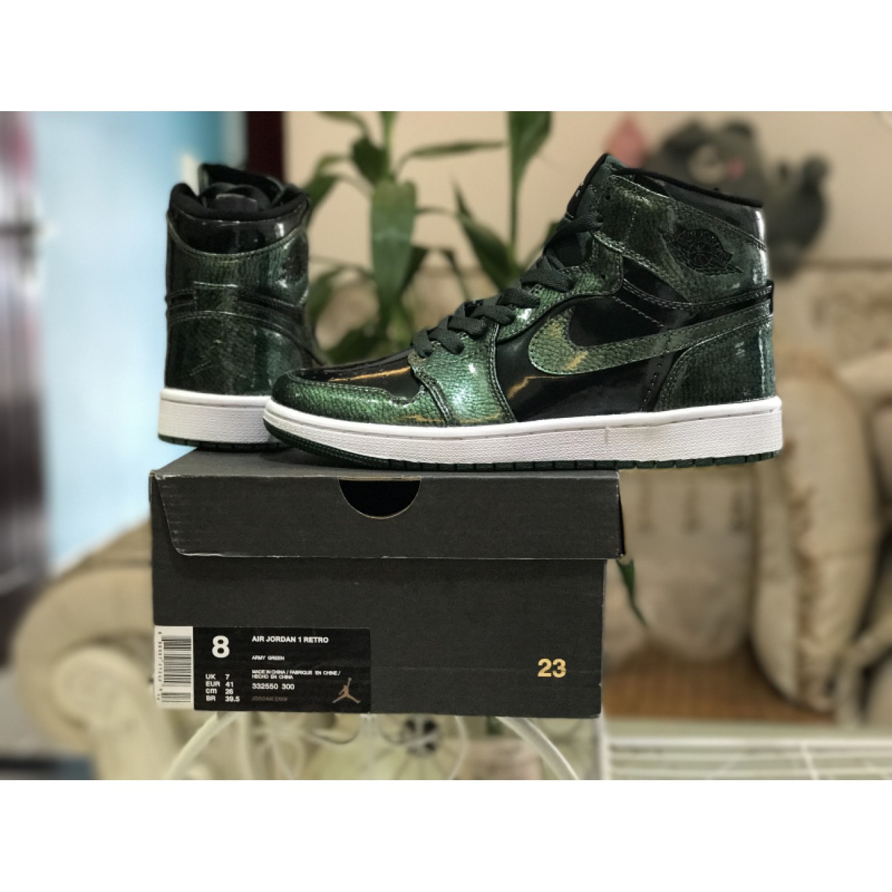 Air Jordan 1 High Grove Green 332550-300