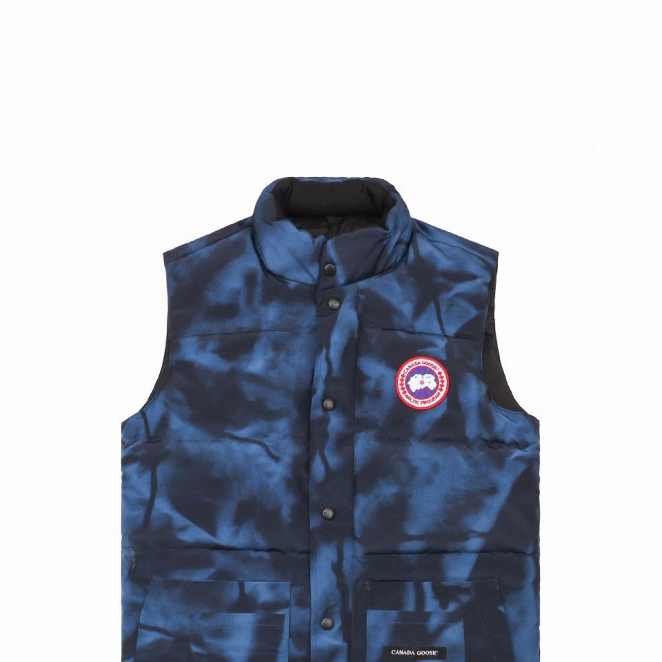 Canada Goose '4154M Freestyle Crew Vest Camouflage Blue