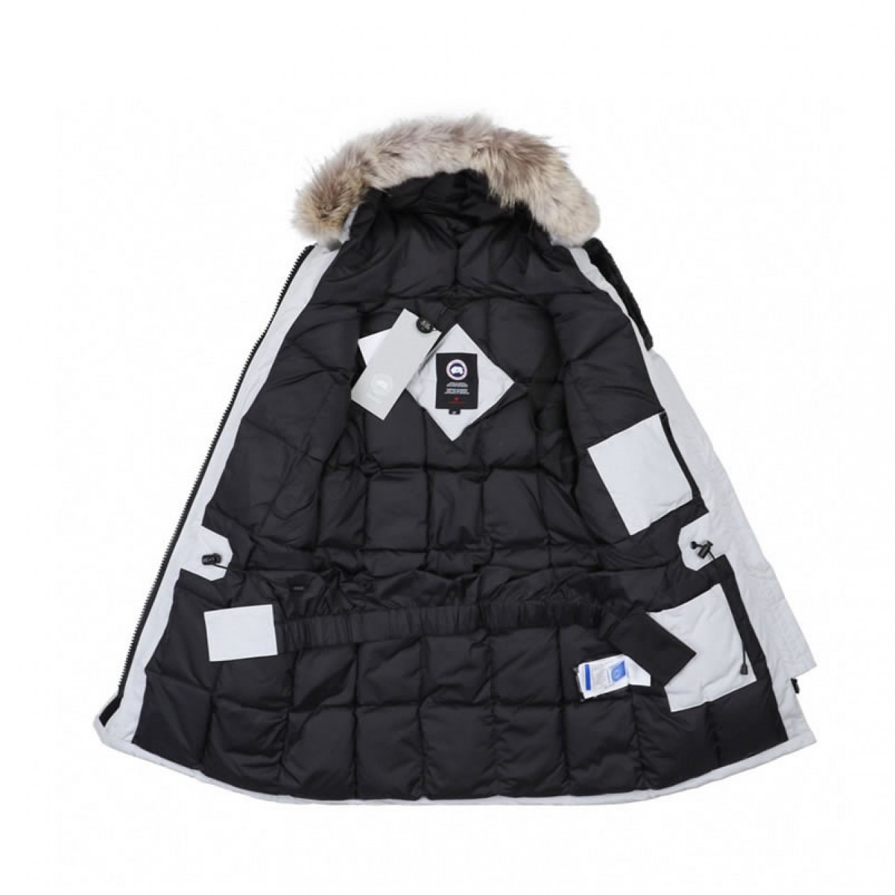 09 ' Canada Goose '19FW Expedition 4660LA Down Jacket Coat Silver White