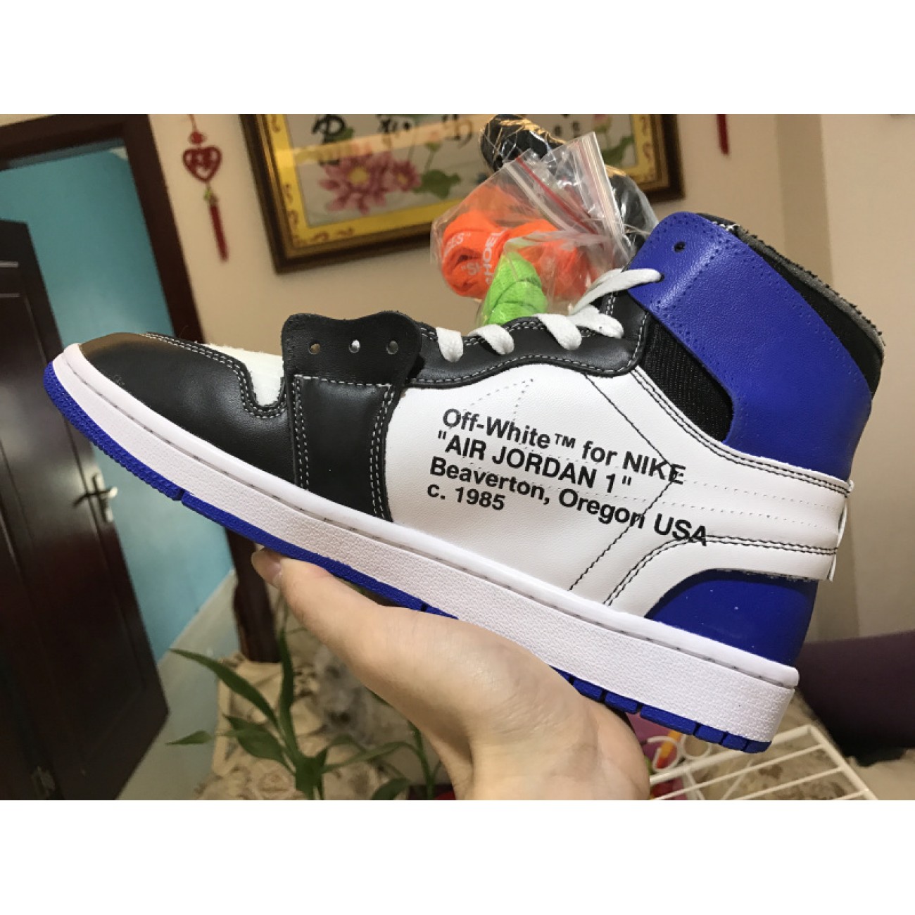 Air Jordan 1 x OFF-WHITE Fragment OW AA3834-103