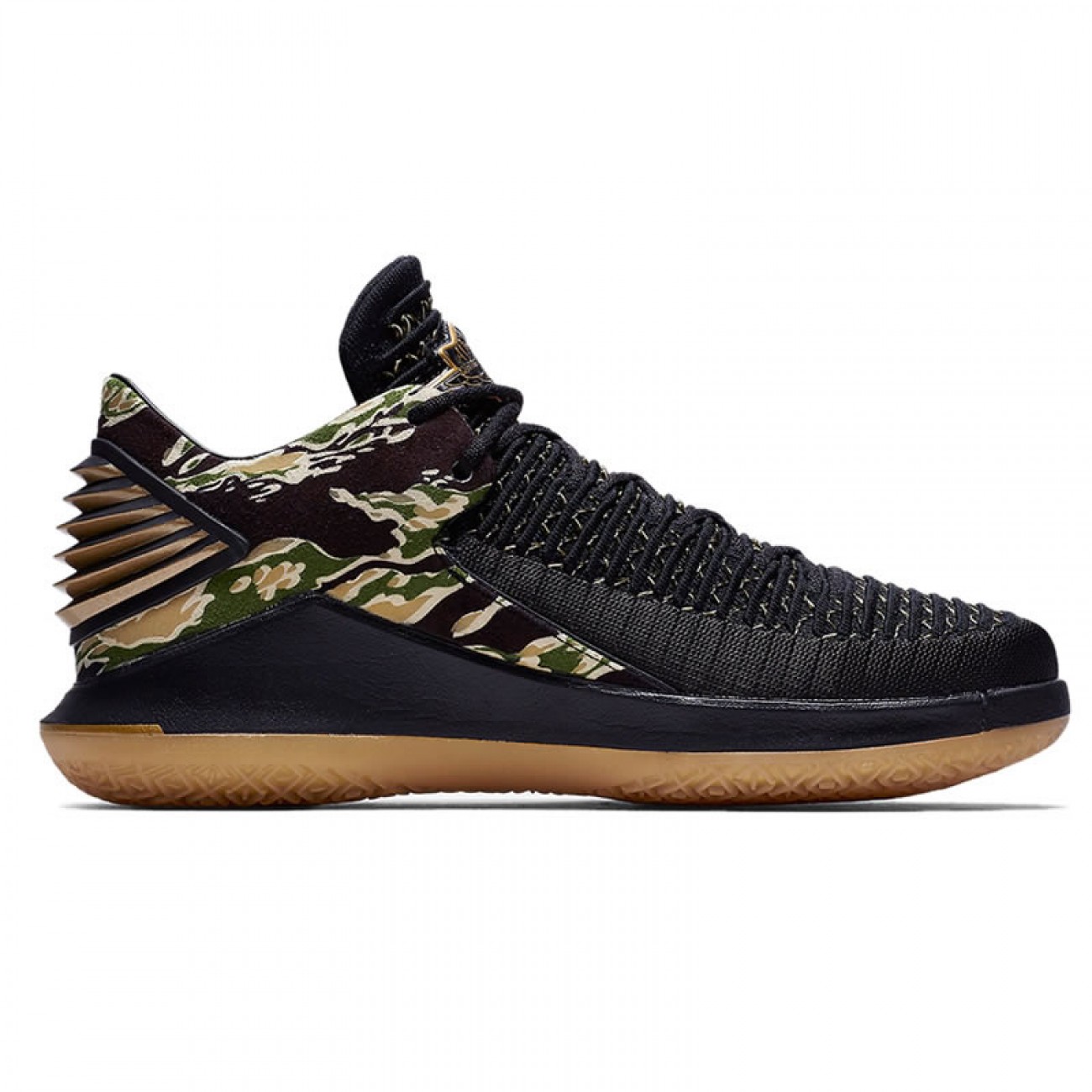 Air Jordan 32 Low Tiger Camo Black AH3347-021