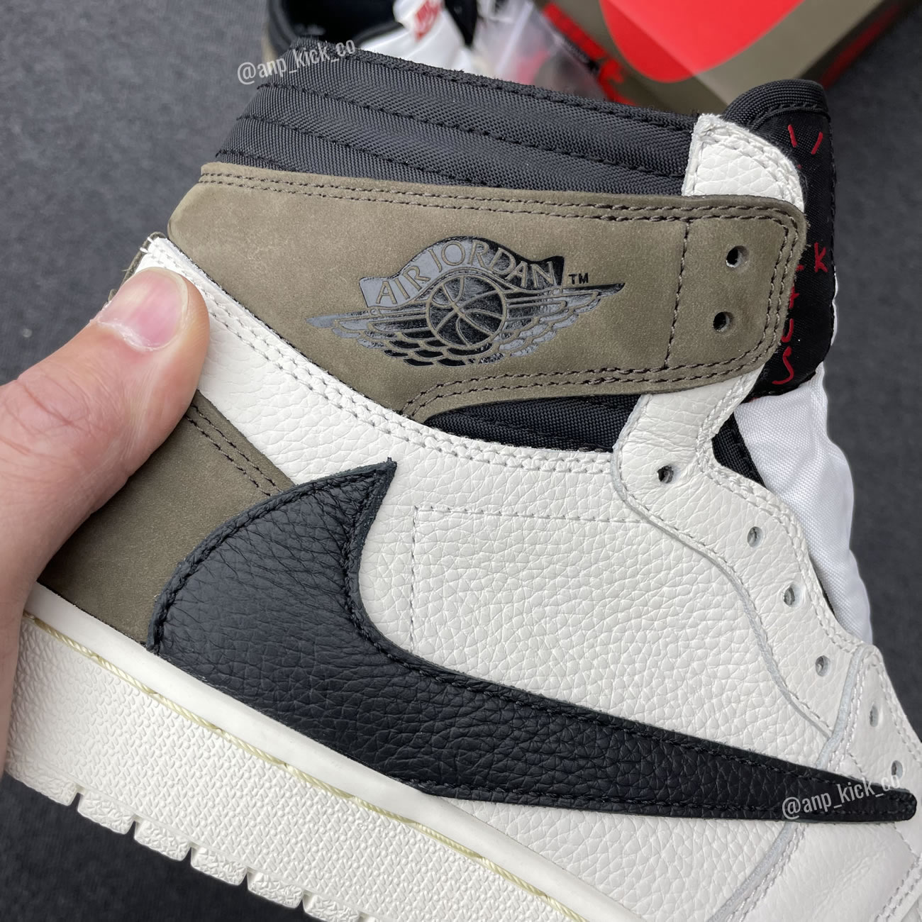 Travis Scott x Air Jordan 1 High OG SP White Brown/Black x Fragment Custom Making