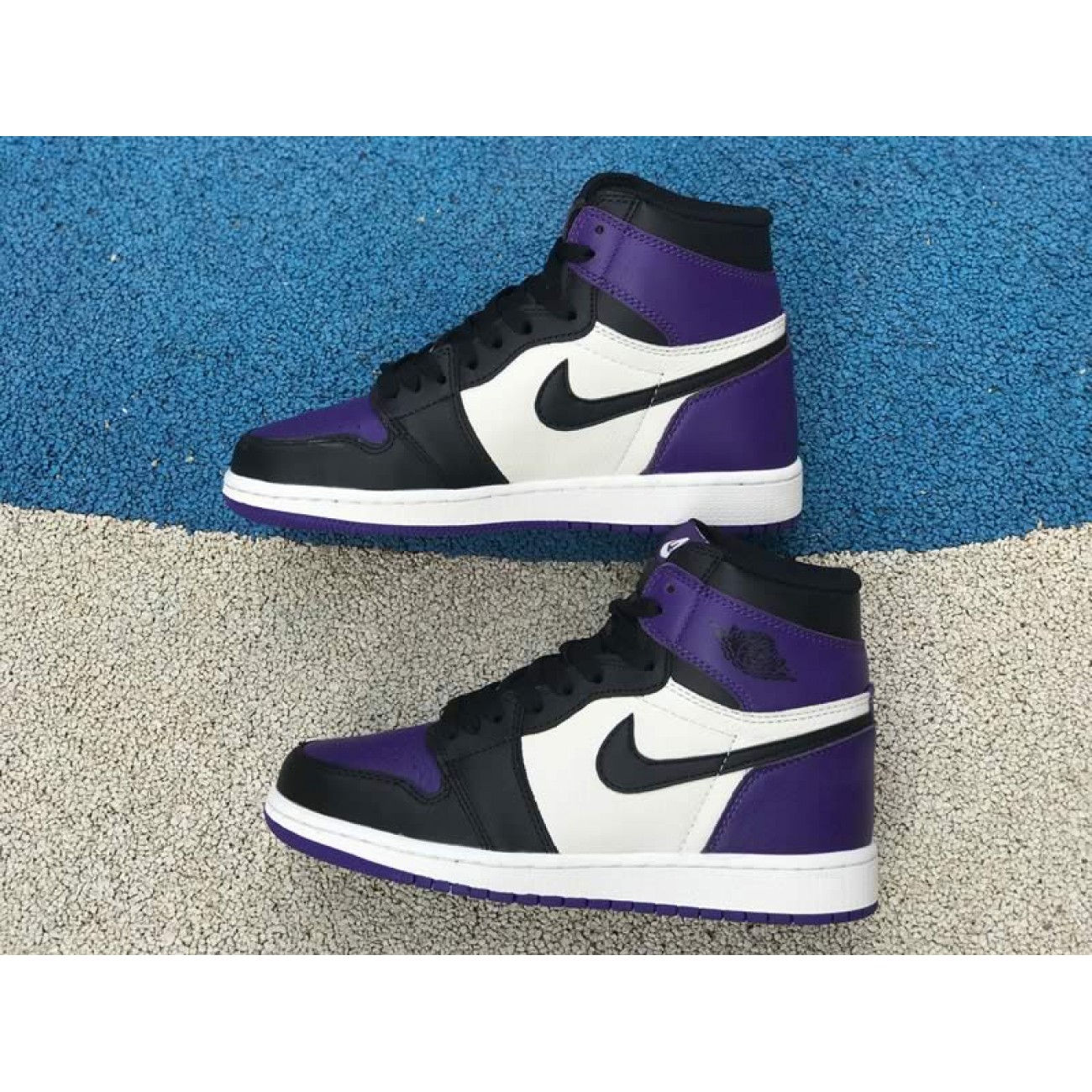 Air Jordan 1 Retro High OG Court Purple Sail Black For Sale Mens Wmns GS Size 555088-501