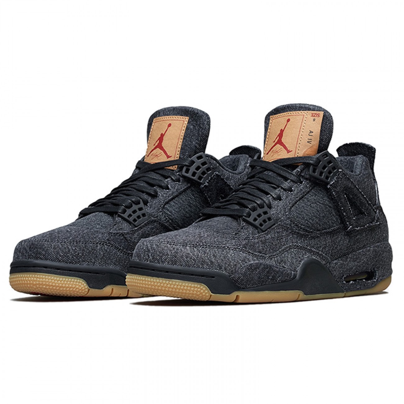 Levi's x Air Jordan 4 Black Denim AO2571-001
