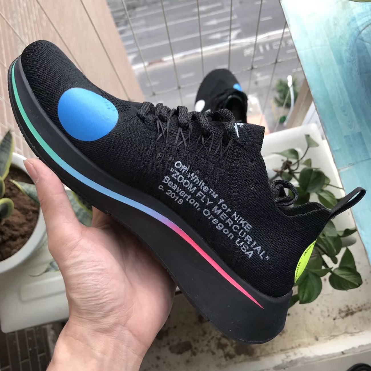 Off-White x Nike Zoom Fly Flyknit OW Mercurial Black AO2115-001