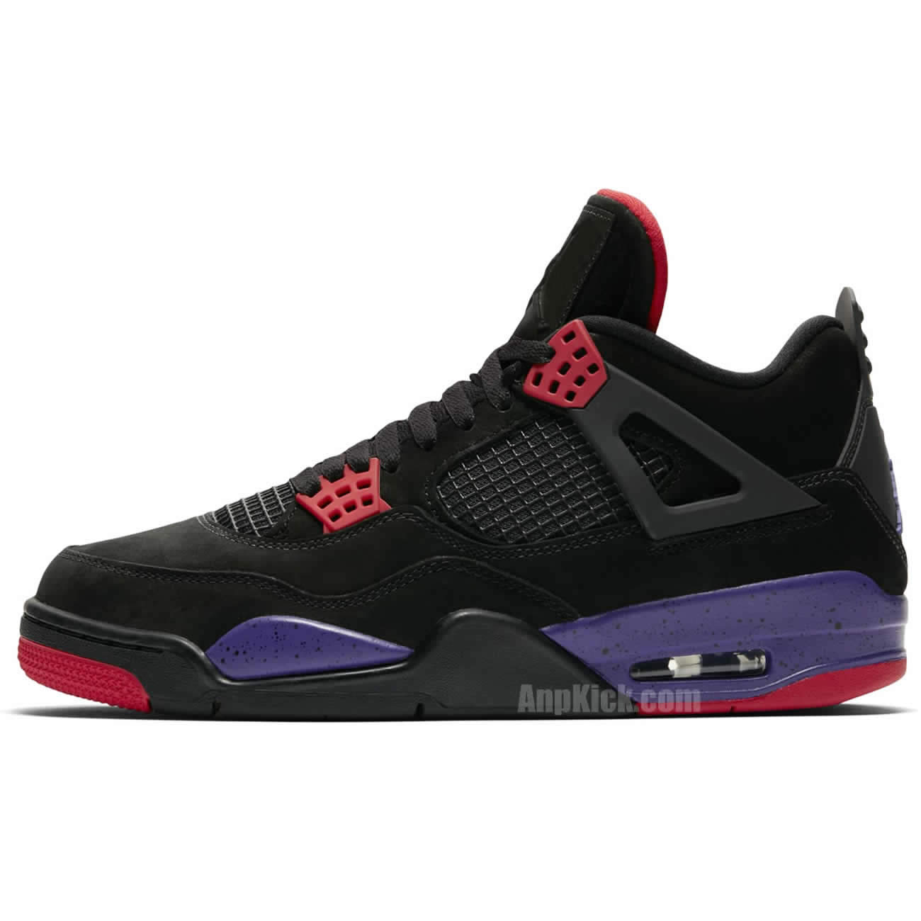 Air Jordan Retro 4 Raptors Black Purple Shoes For Sale AQ3816-065