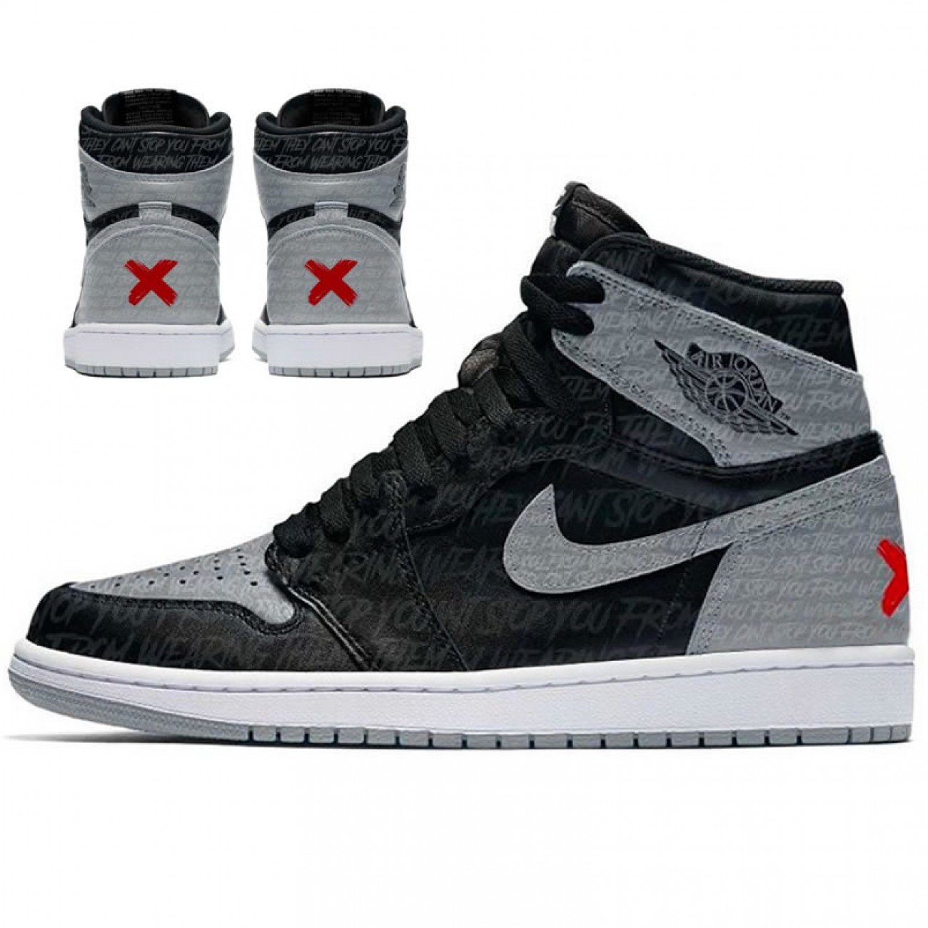 Air Jordan 1 High OG Rebellionaire Black/White-Particle Grey 555088-036