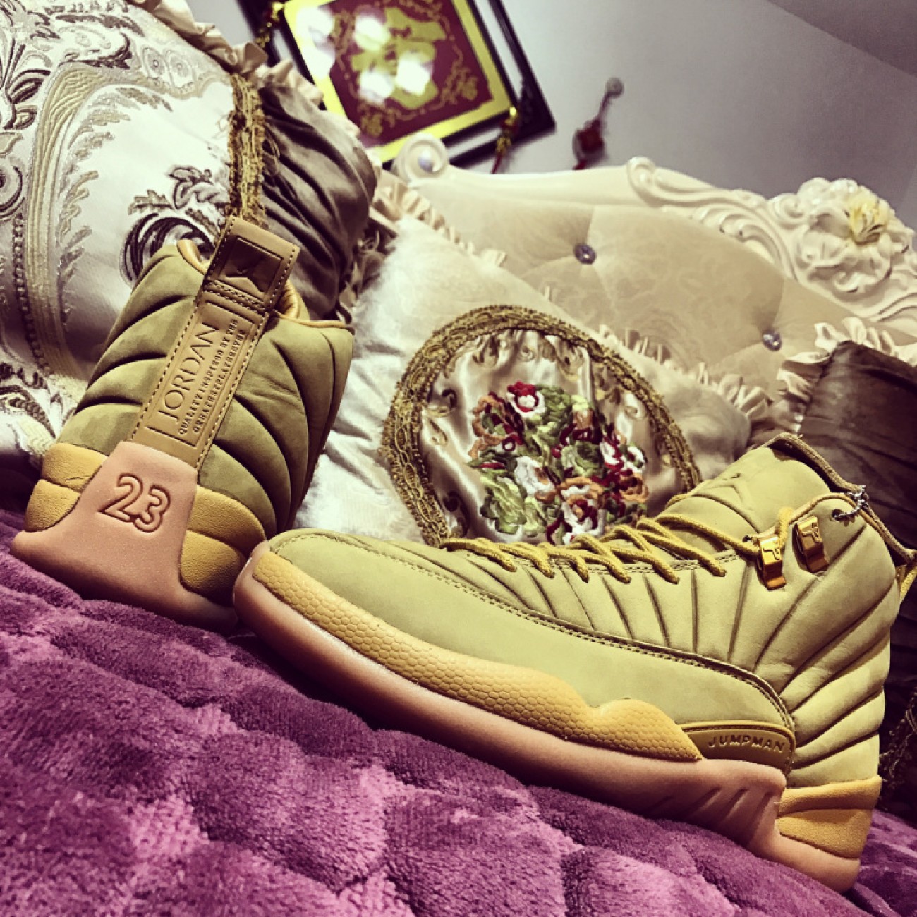 PSNY x Air Jordan 12 Wheat AA1233-700