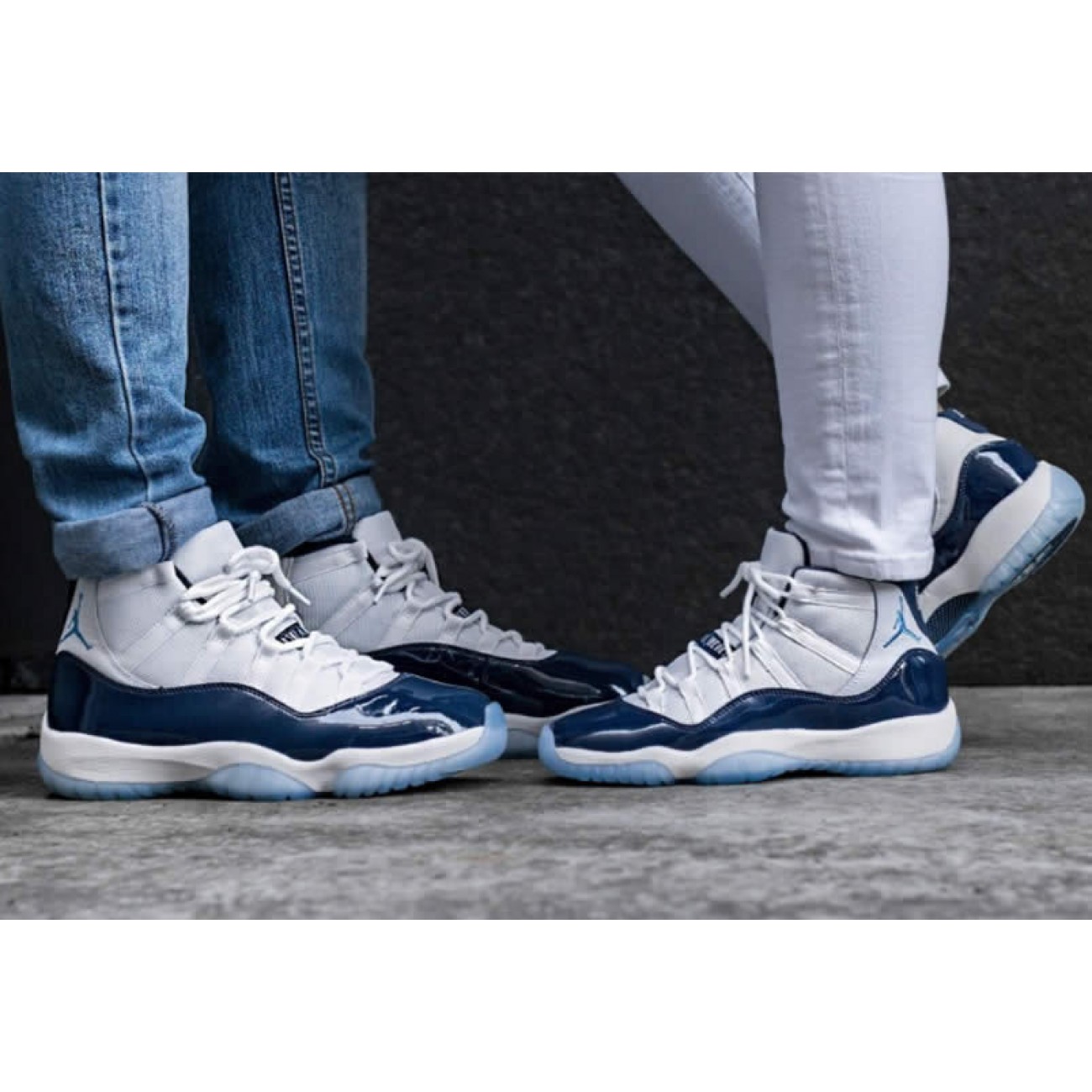 Air Jordan 11 Retro GS Win Like 82 University Blue Midnight Navy 378038-123