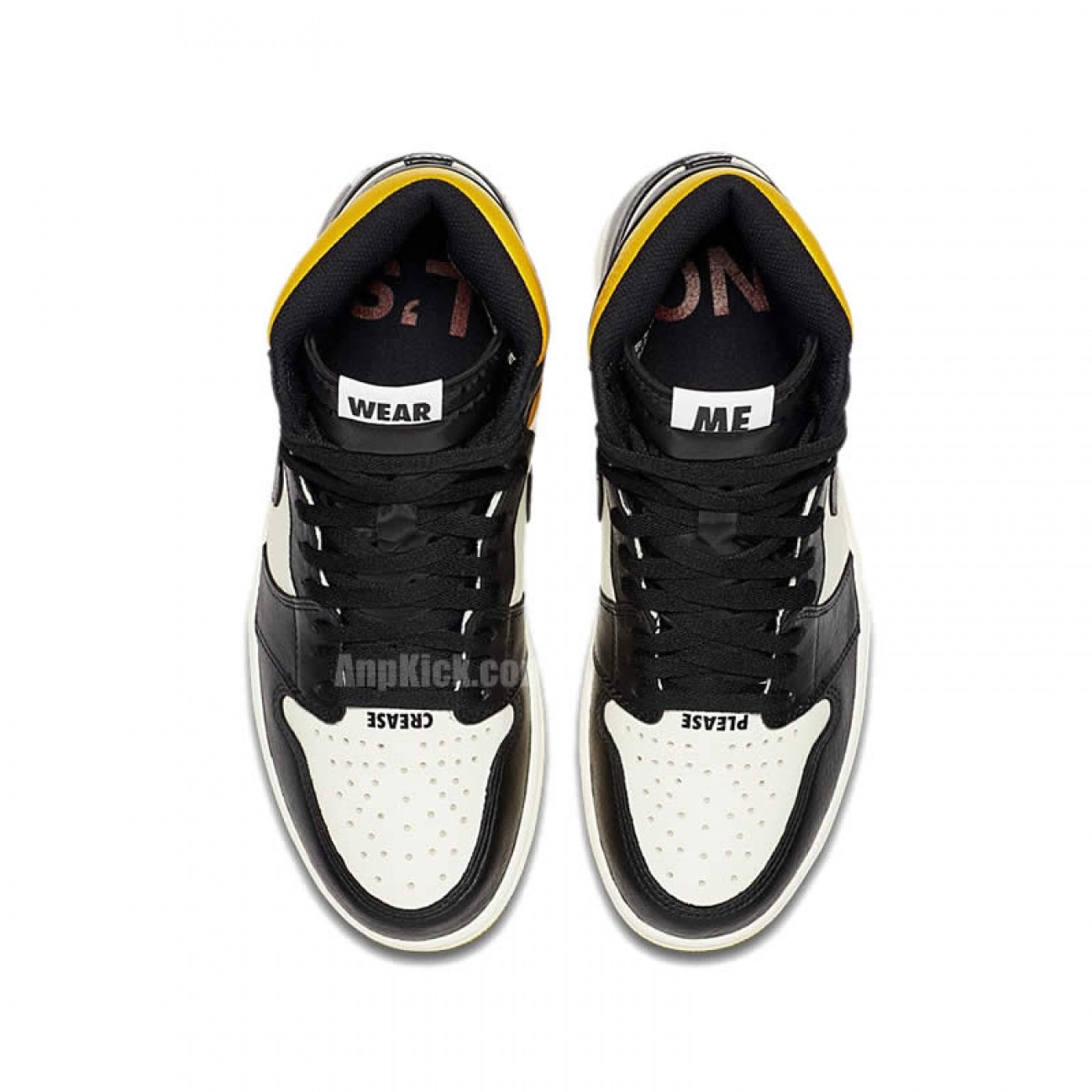 Air Jordan 1 NO L'S Not For Resale Black/Yellow For Sale 861428-107