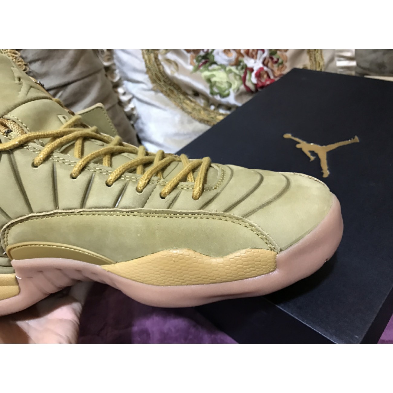 PSNY x Air Jordan 12 Wheat AA1233-700