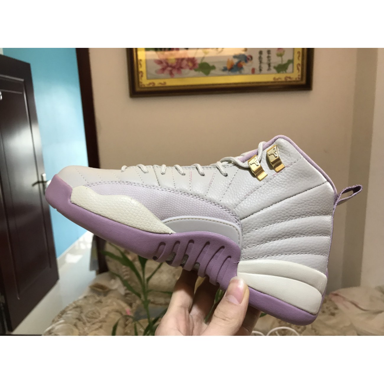 Air Jordan 12 GS Plum Fog 845028-025