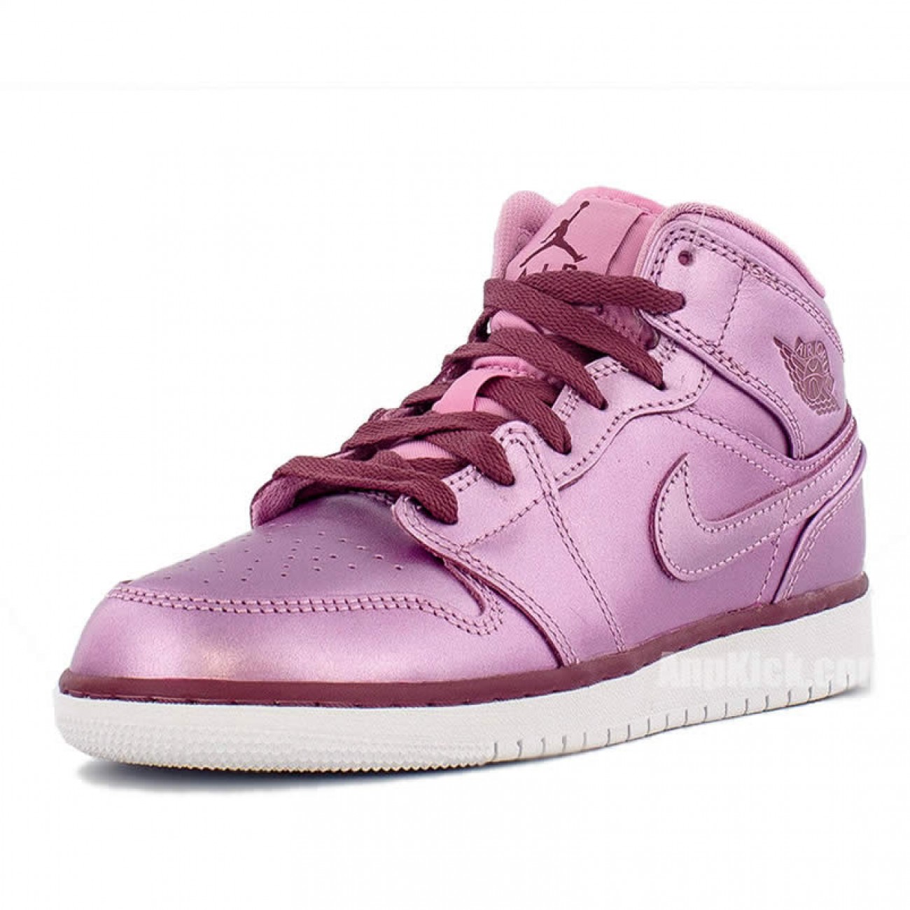 Air Jordan 1 Mid SE Pink Rise AJ1 Kids GS Shoes AV5174-640