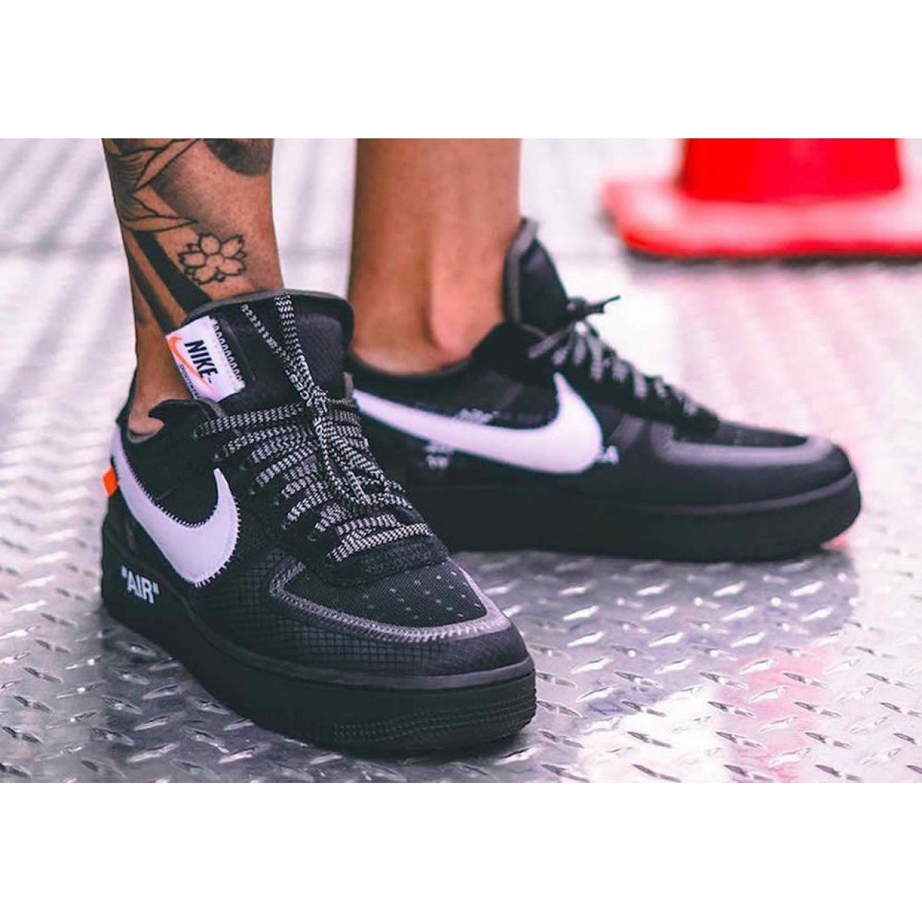 Off-White x Nike Air Force 1 Low Black/White Shoes AO4606-001