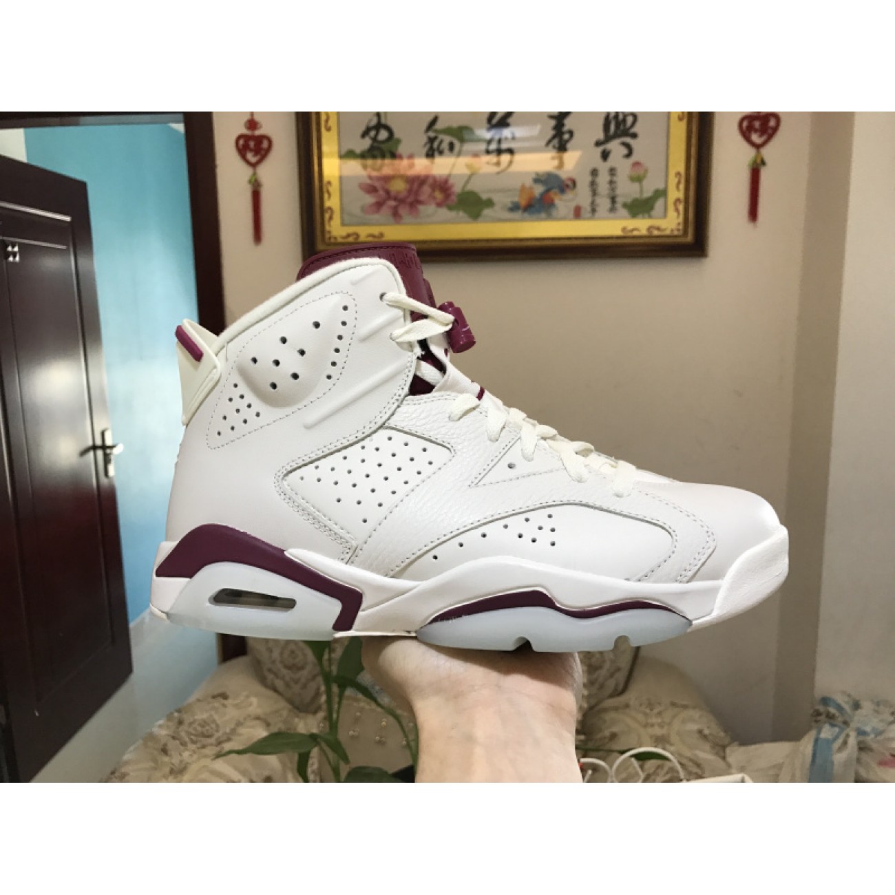 Air Jordan 6 Maroon 384664-116