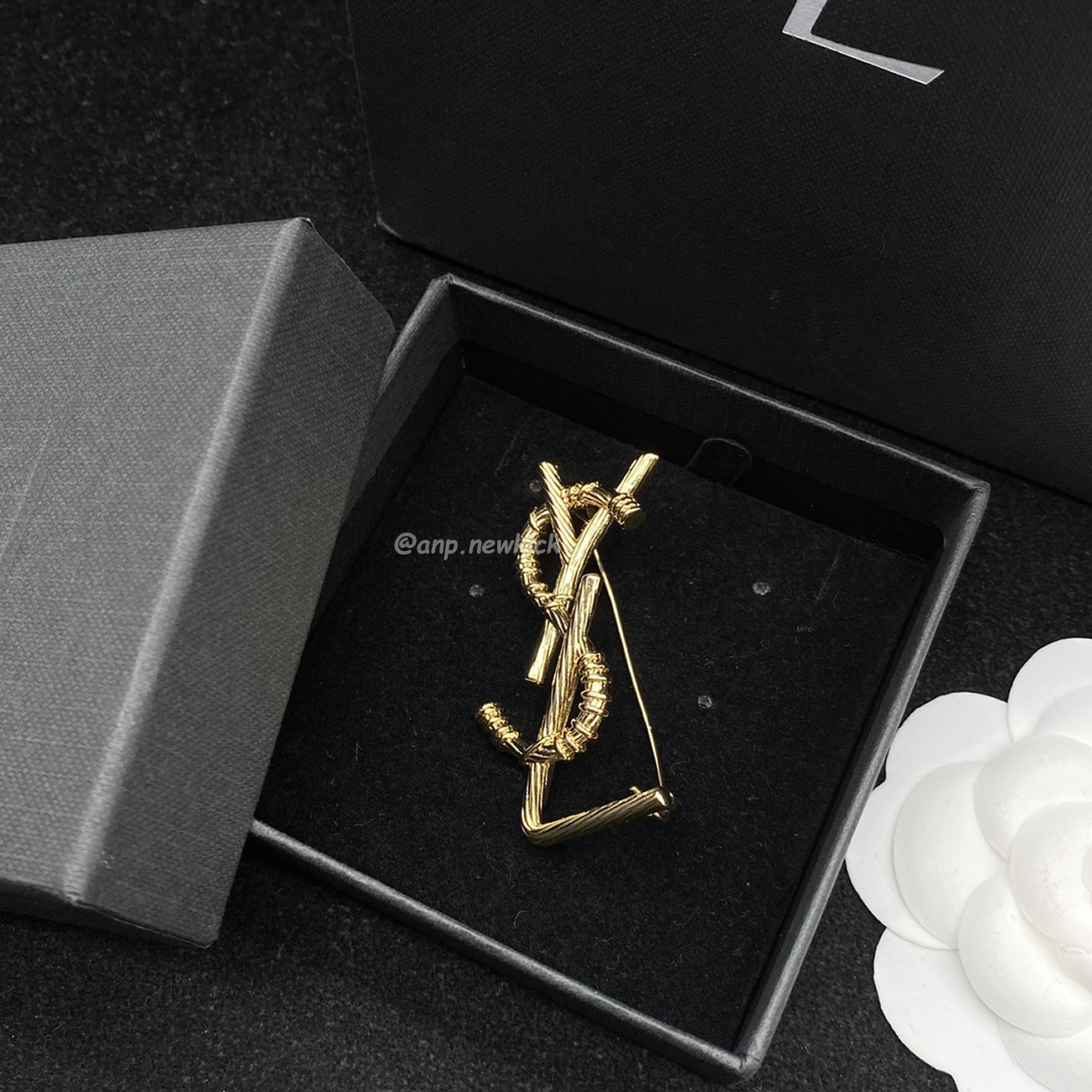 Saint Laurent YSL brooch