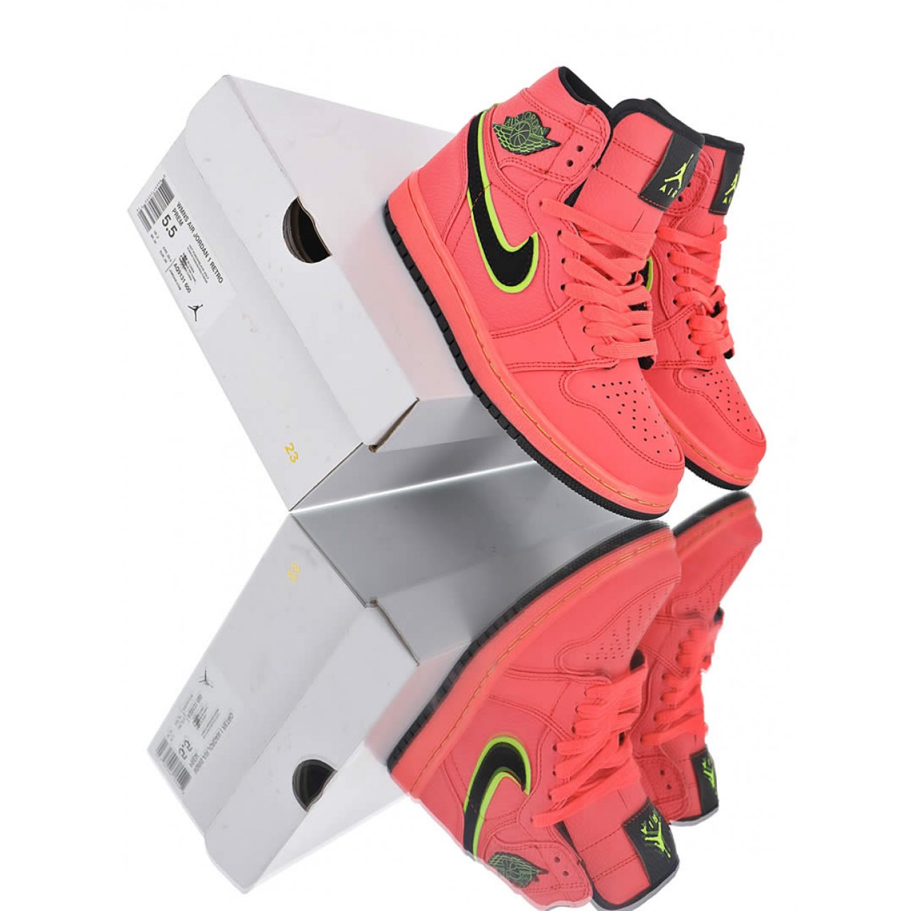 Air Jordan 1 Retro Premium Hot Punch Pink Womens AQ9131-600