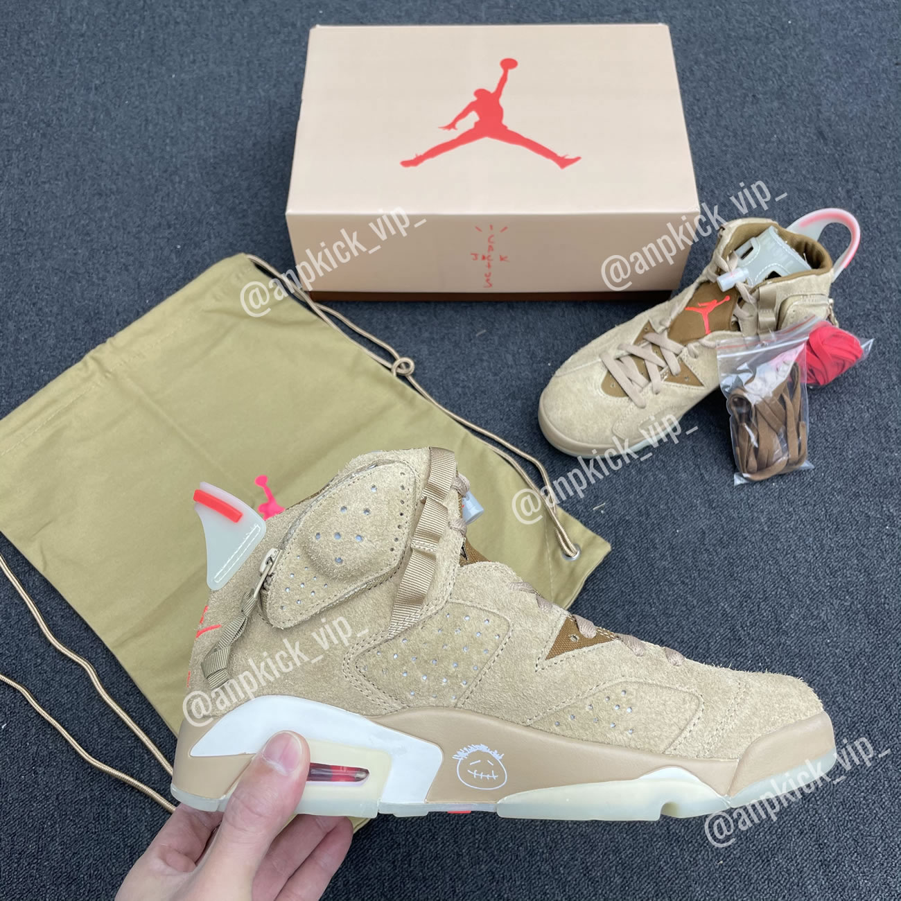 Travis Scott x Air Jordan 6 Retro British Khaki DH0690-200