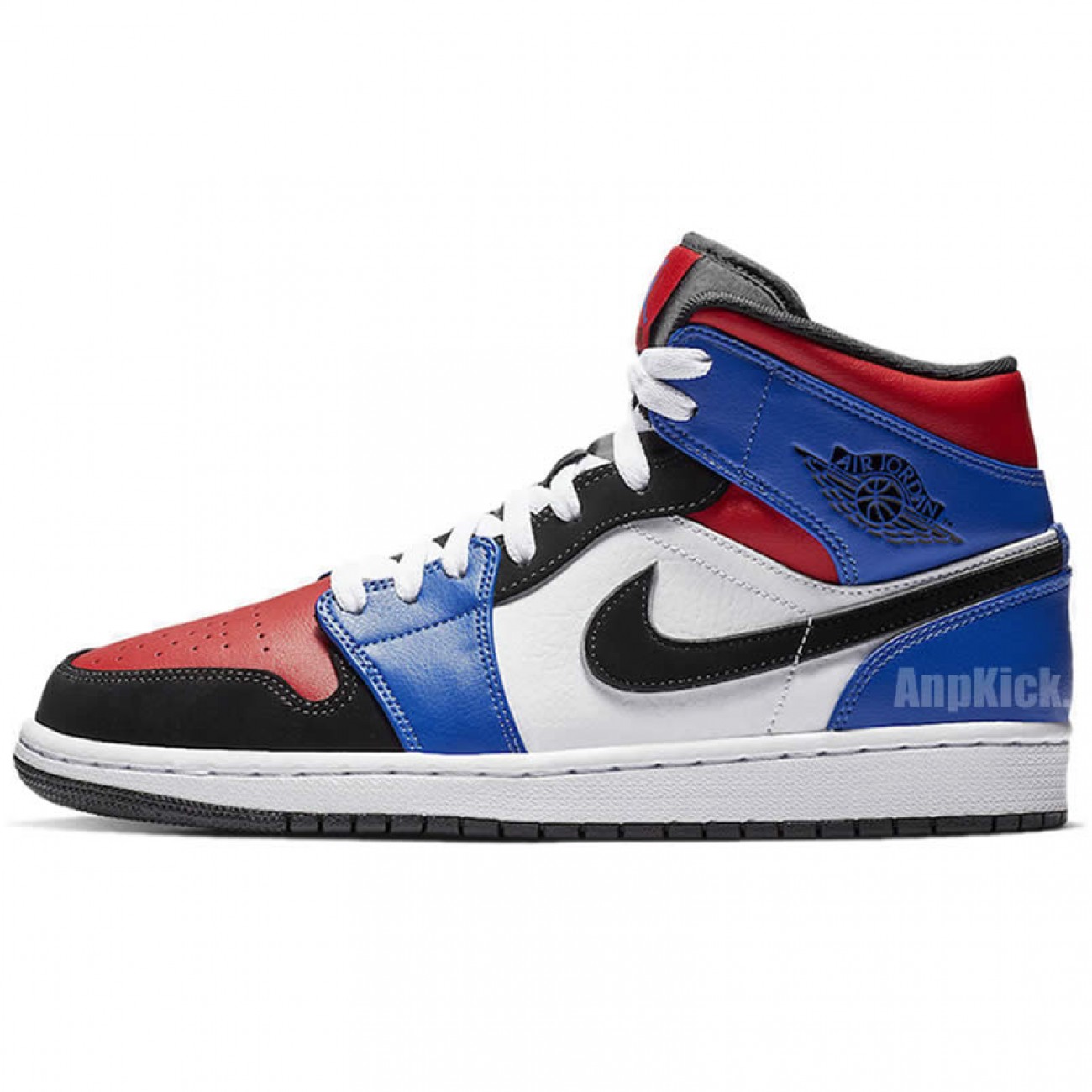 Air Jordan 1 Mid GS Top 3 Red/Blue/White/Black 554725-124