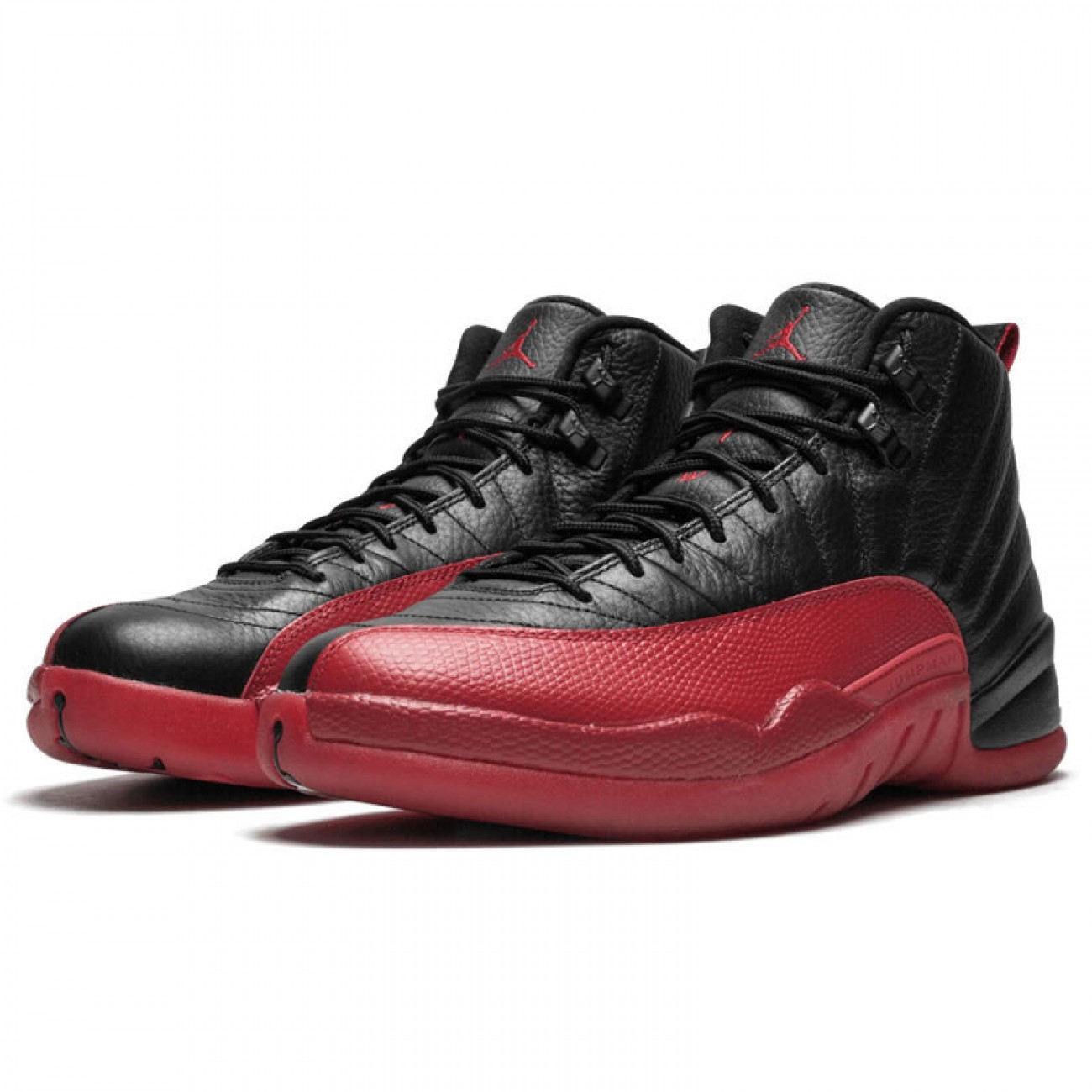 Air Jordan 12 Retro Flu Game Red And Black 12s For Sale 130690-002