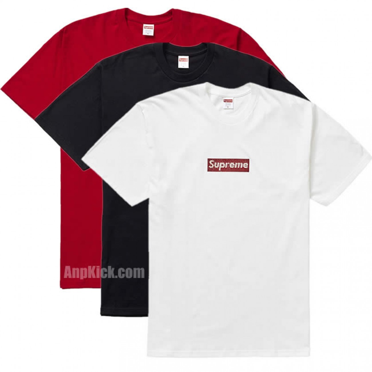 Supreme T-Shirt Price White/Black/Red Design For Sale