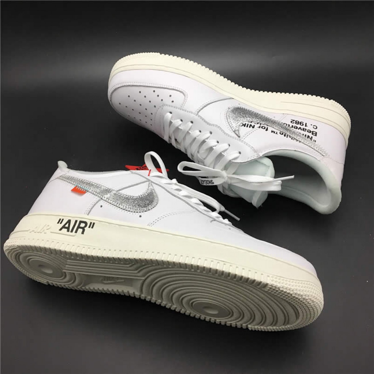 Off-White x Air Force 1 Low Silver The Ten AF100 ComplexCon 07 Shoes AO4297-100