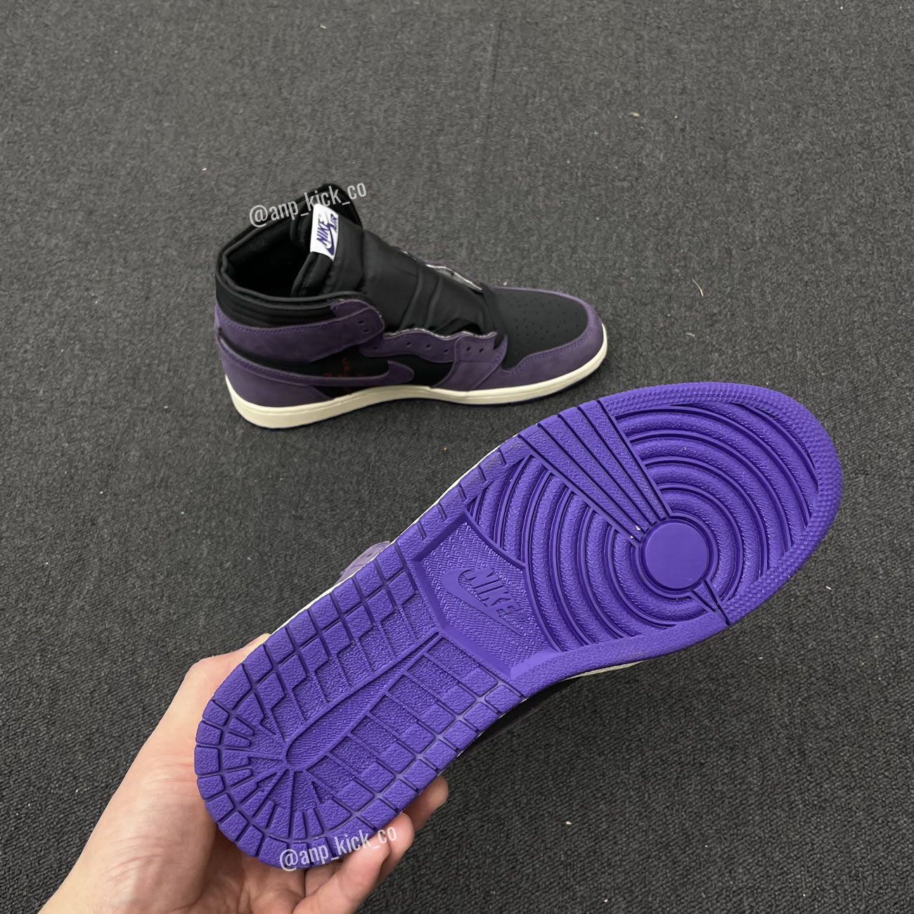 Travis Scott x Air Jordan 1 High OG SP Purple/Black Custom Making