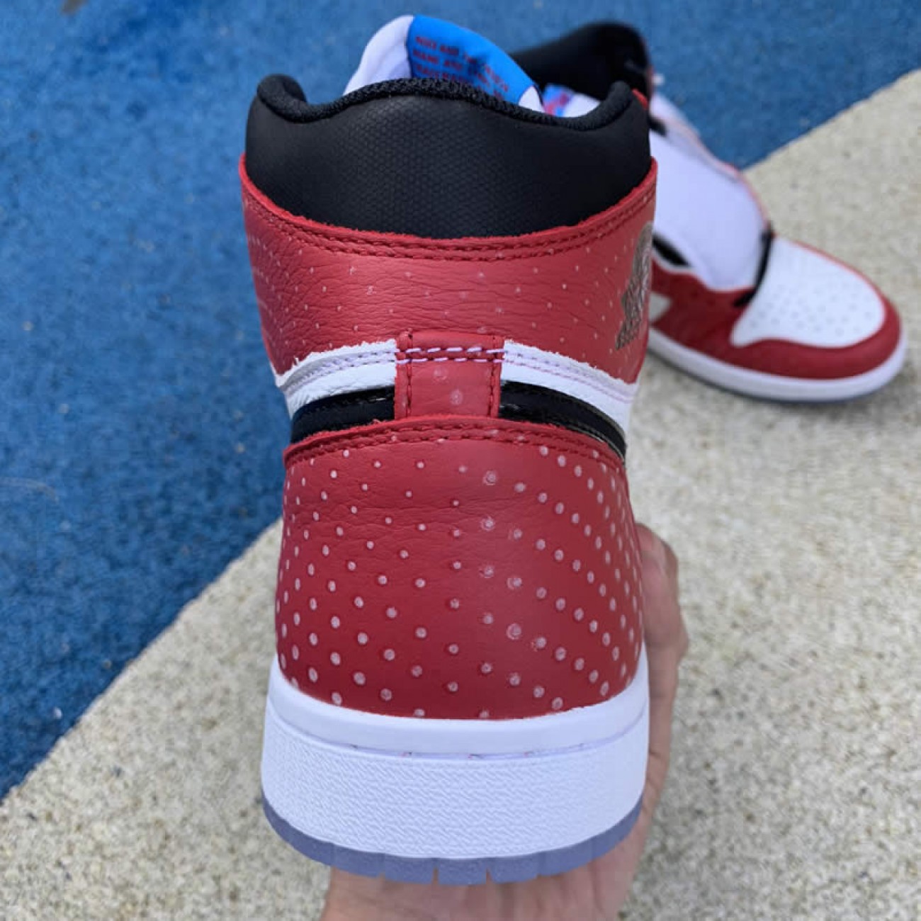 Air Jordan 1 Origin Story Spiderman Mens 555088-602 GS 575441-602