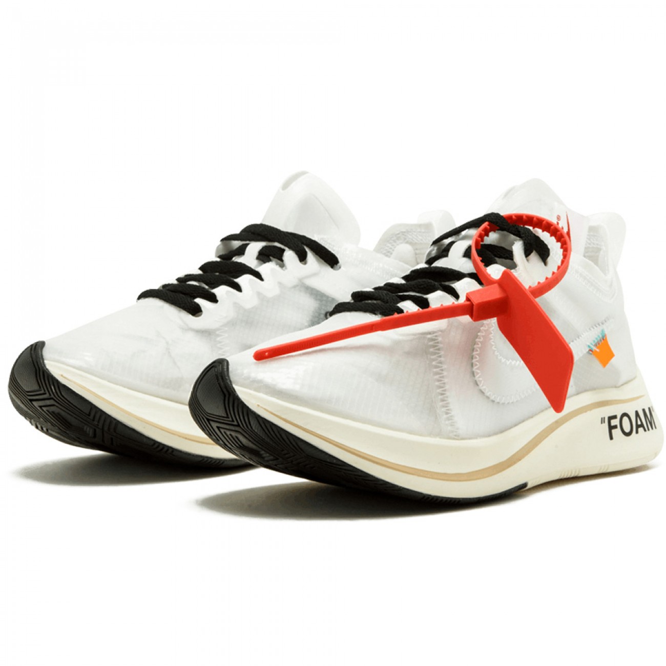 OFF-WHITE X NIKE ZOOM FLY WHITE/WHITE-MUSLIN