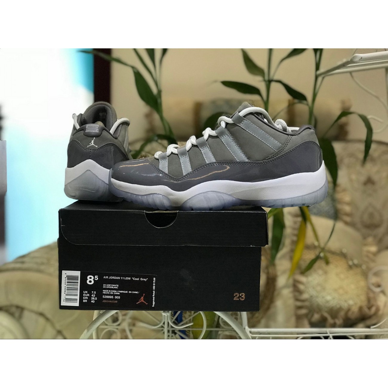 Air Jordan 11 Retro Low Cool Grey AJ11 528895-003
