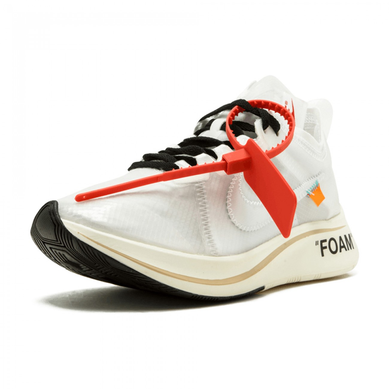 OFF-WHITE X NIKE ZOOM FLY WHITE/WHITE-MUSLIN