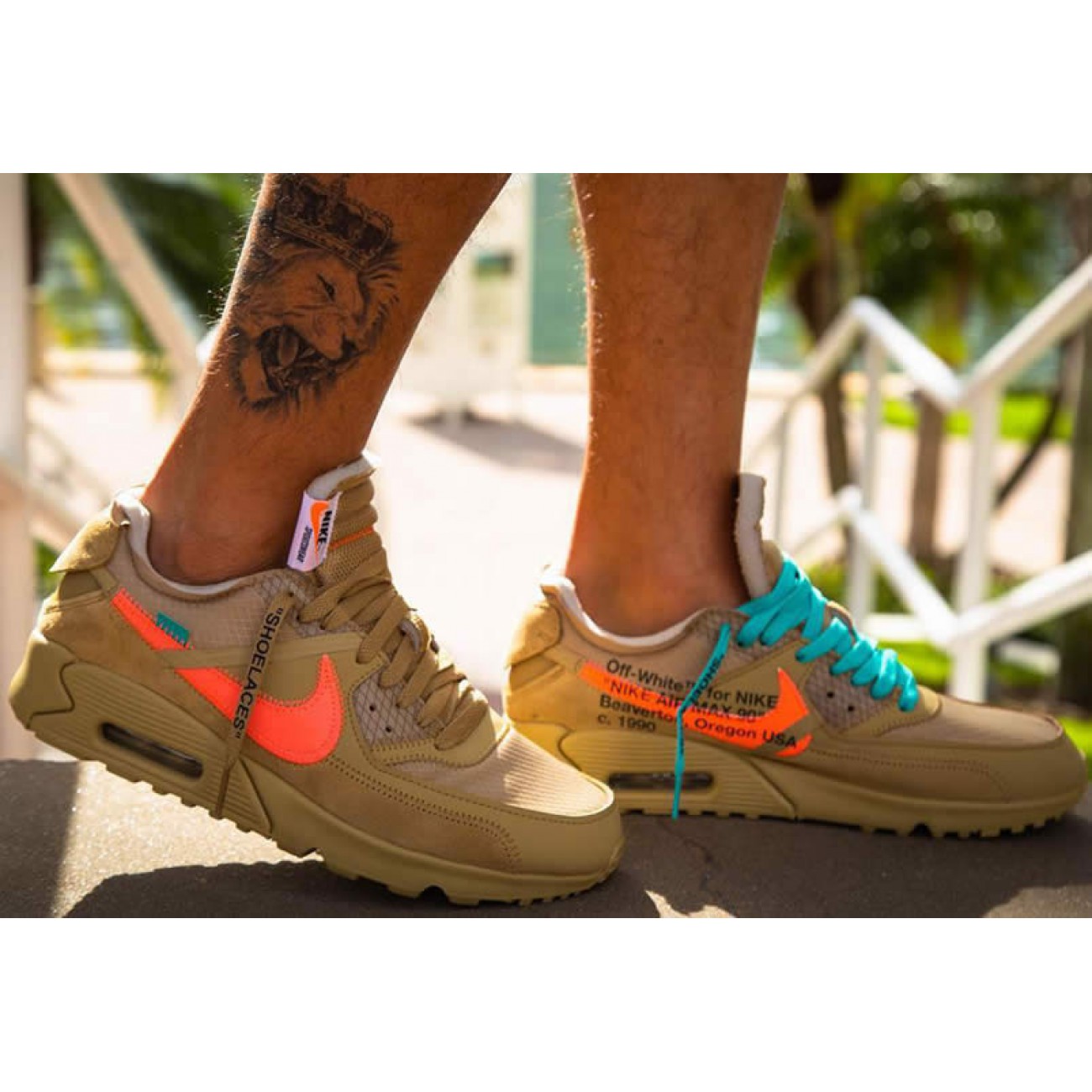 Off-White x Nike Air Max 90 Desert Ore AA7293-200