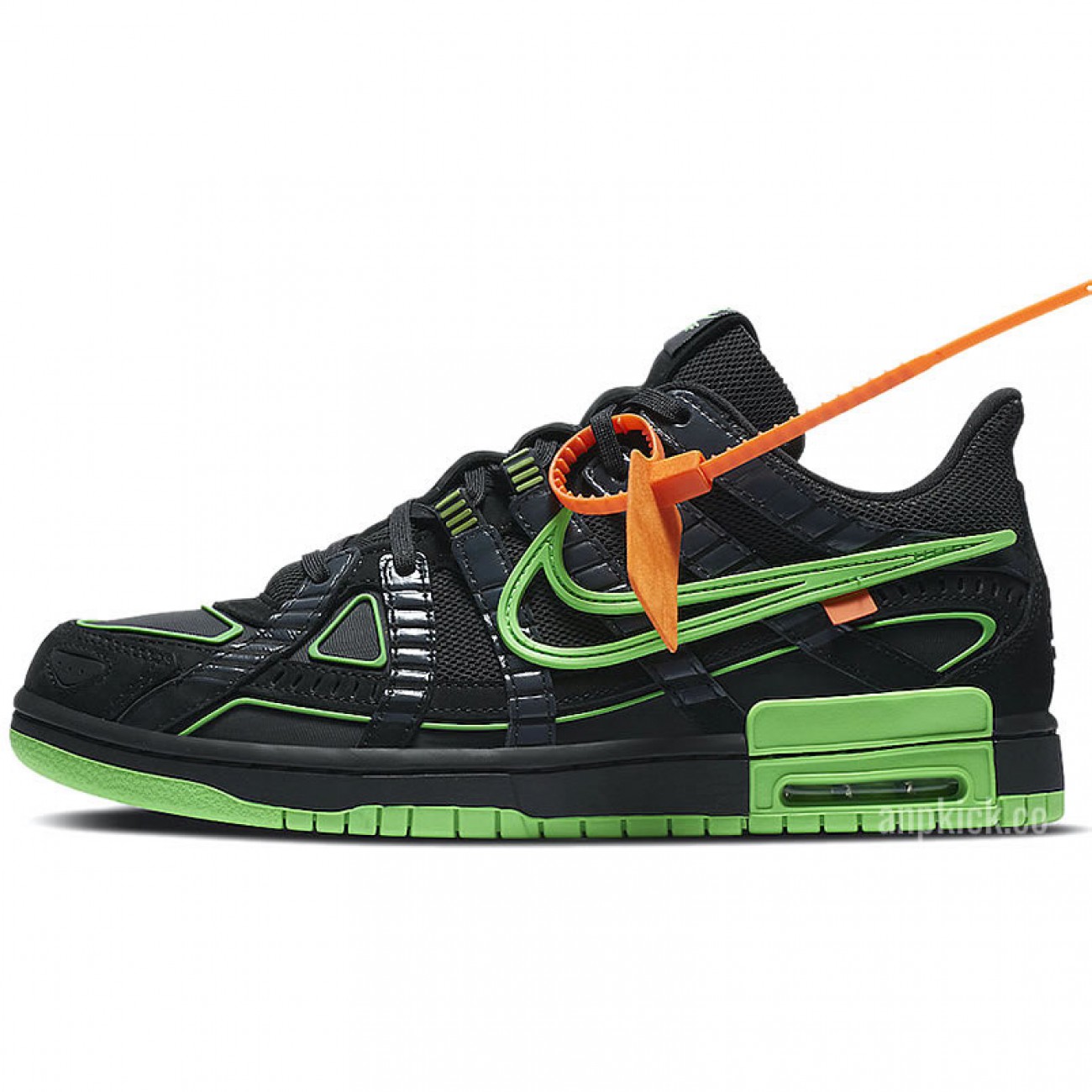 Off-White x Nike Air Rubber Dunk Green Strike Release Date CU6015-001