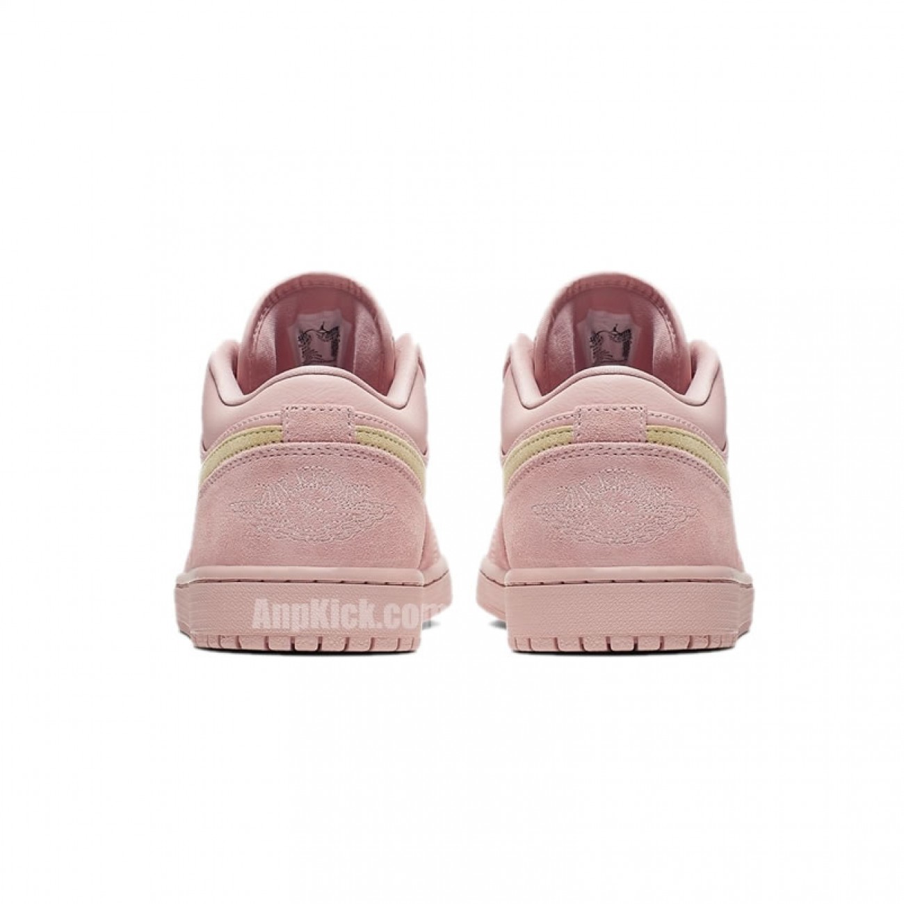 Air Jordan 1 Lows Coral and Club Gold Suede CJ9216-676