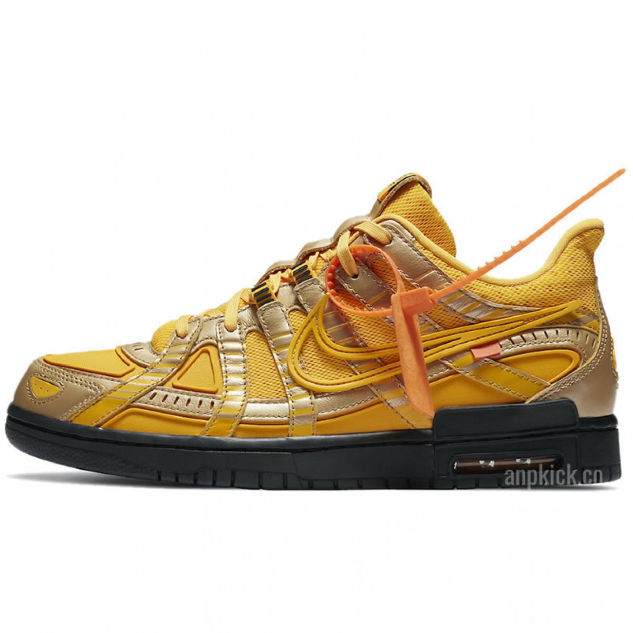 Off-White x Nike Air Rubber Dunk University Gold Release Date CU6015-700