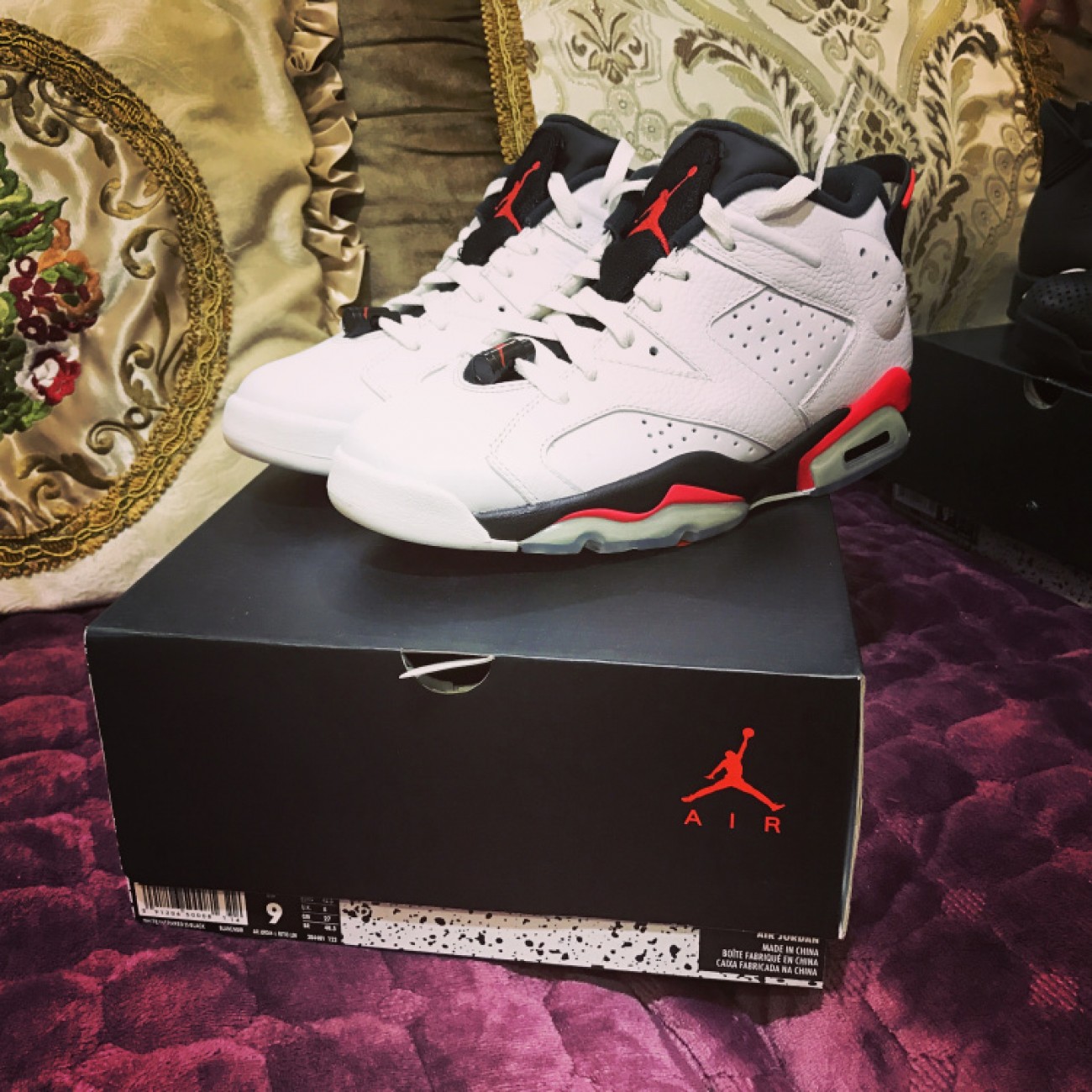 Air Jordan 6 Retro Low White Infrared 304401-123