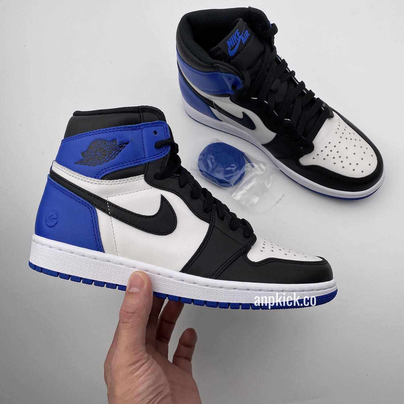 Black and Blue Jordan 1 Fragment 716371-040 Retro 1s