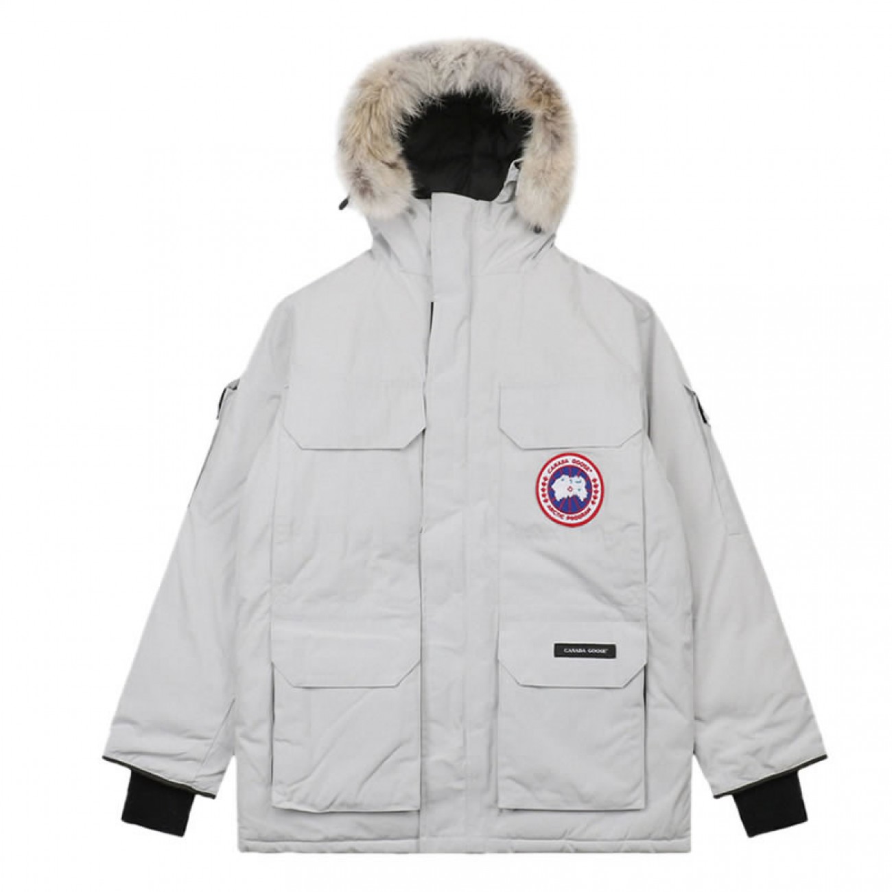 08 ' Canada Goose '19FW Expedition 4660MA Down Jacket Coat Silver White