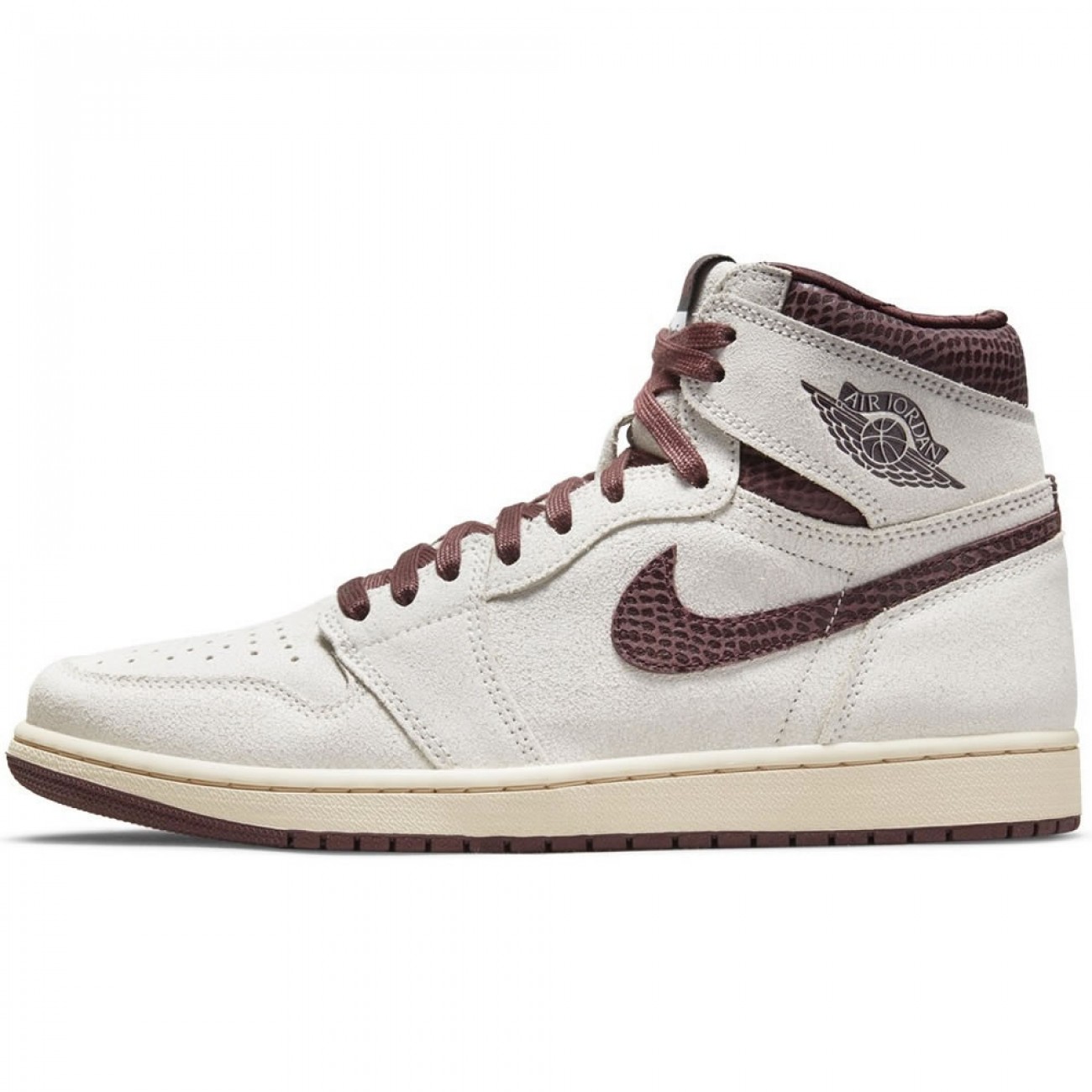 A Ma Maniére x Air Jordan 1 High OG Sail and Burgundy DO7097-100