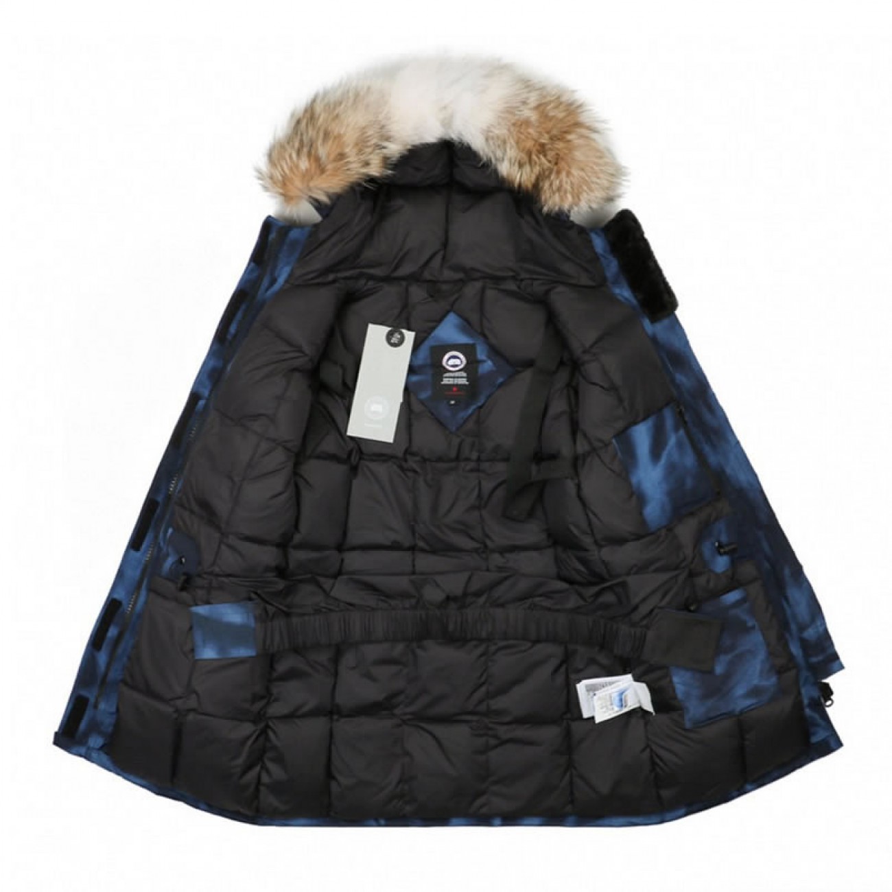 09 ' Canada Goose '19FW Expedition 4660LA Down Jacket Coat Camouflage Blue